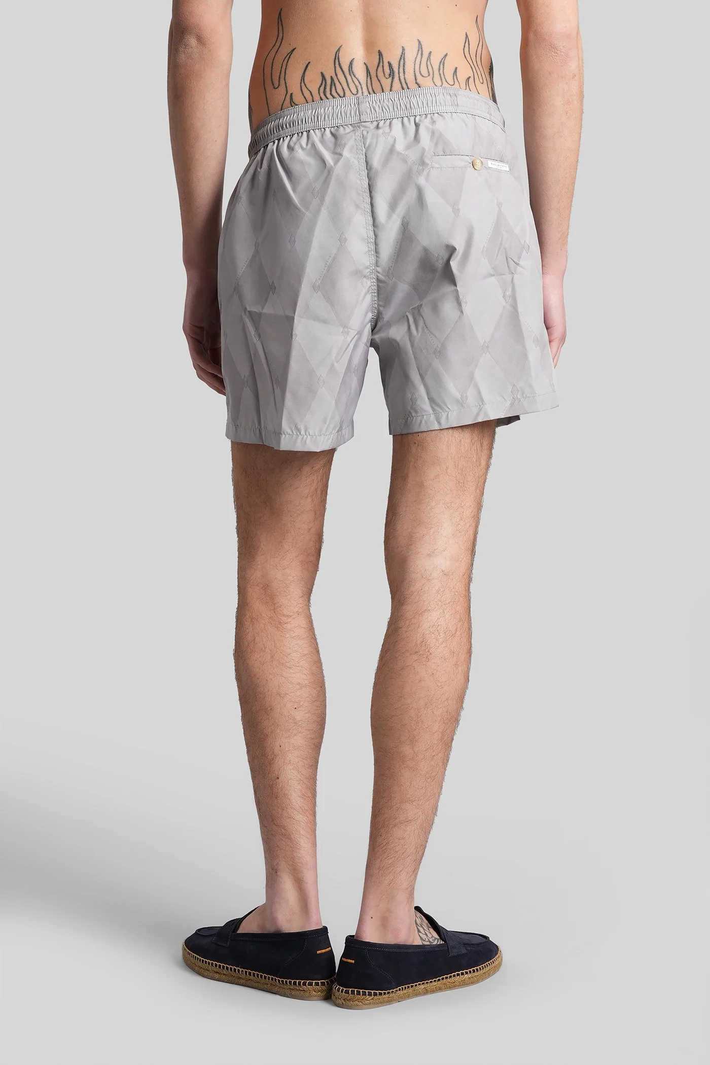 Beachwear in grey polyester - Image 3