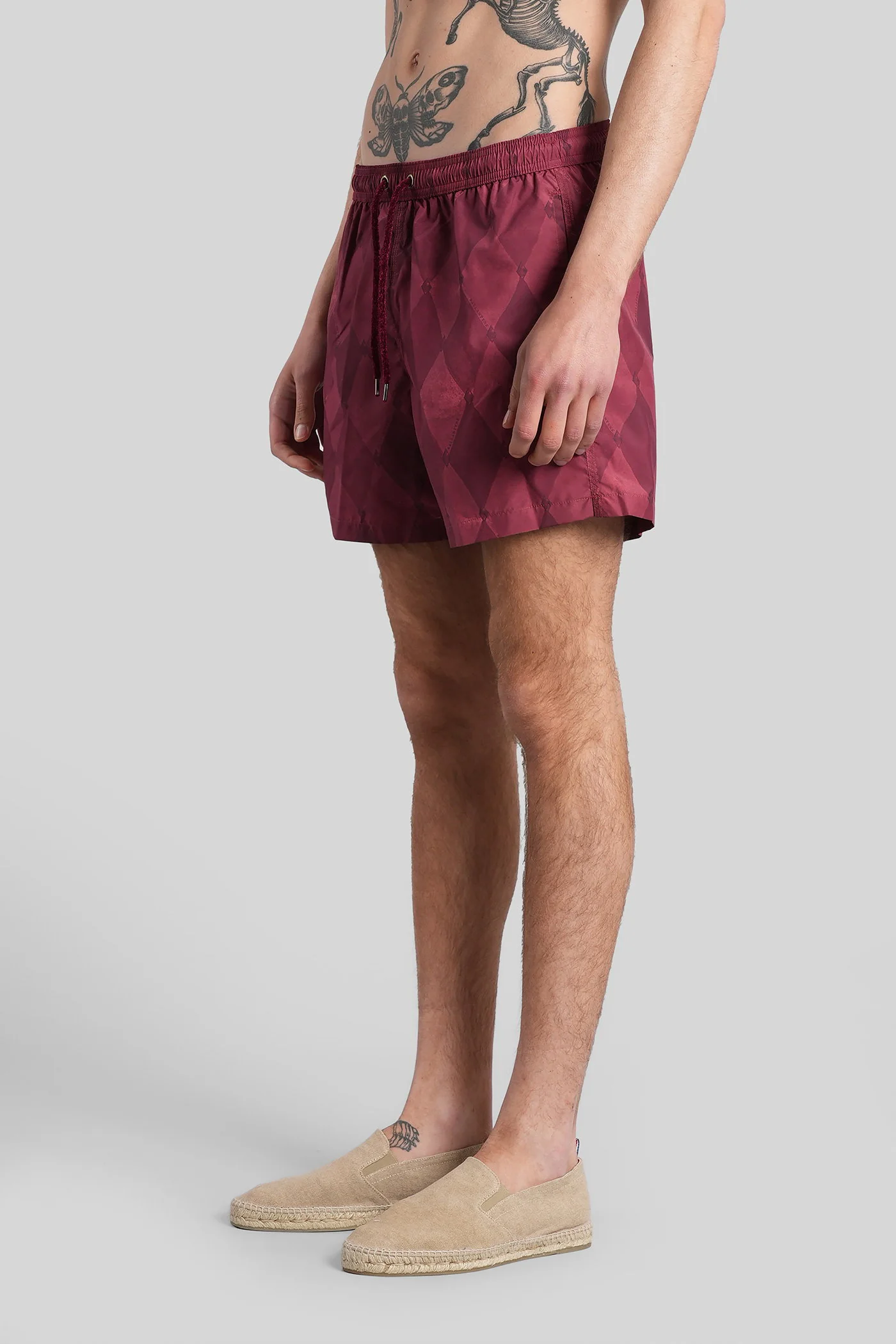 Beachwear in red polyester - Image 4