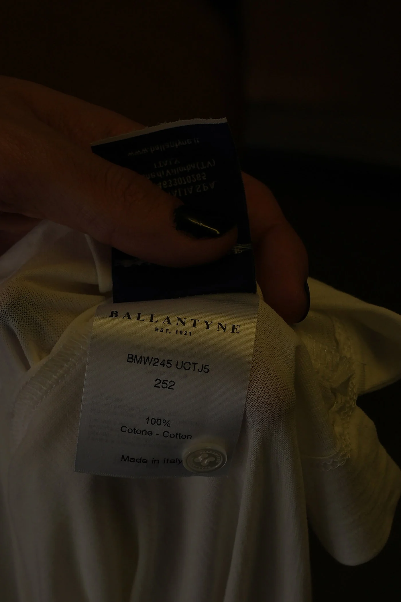 Polo in beige cotton - Image 6