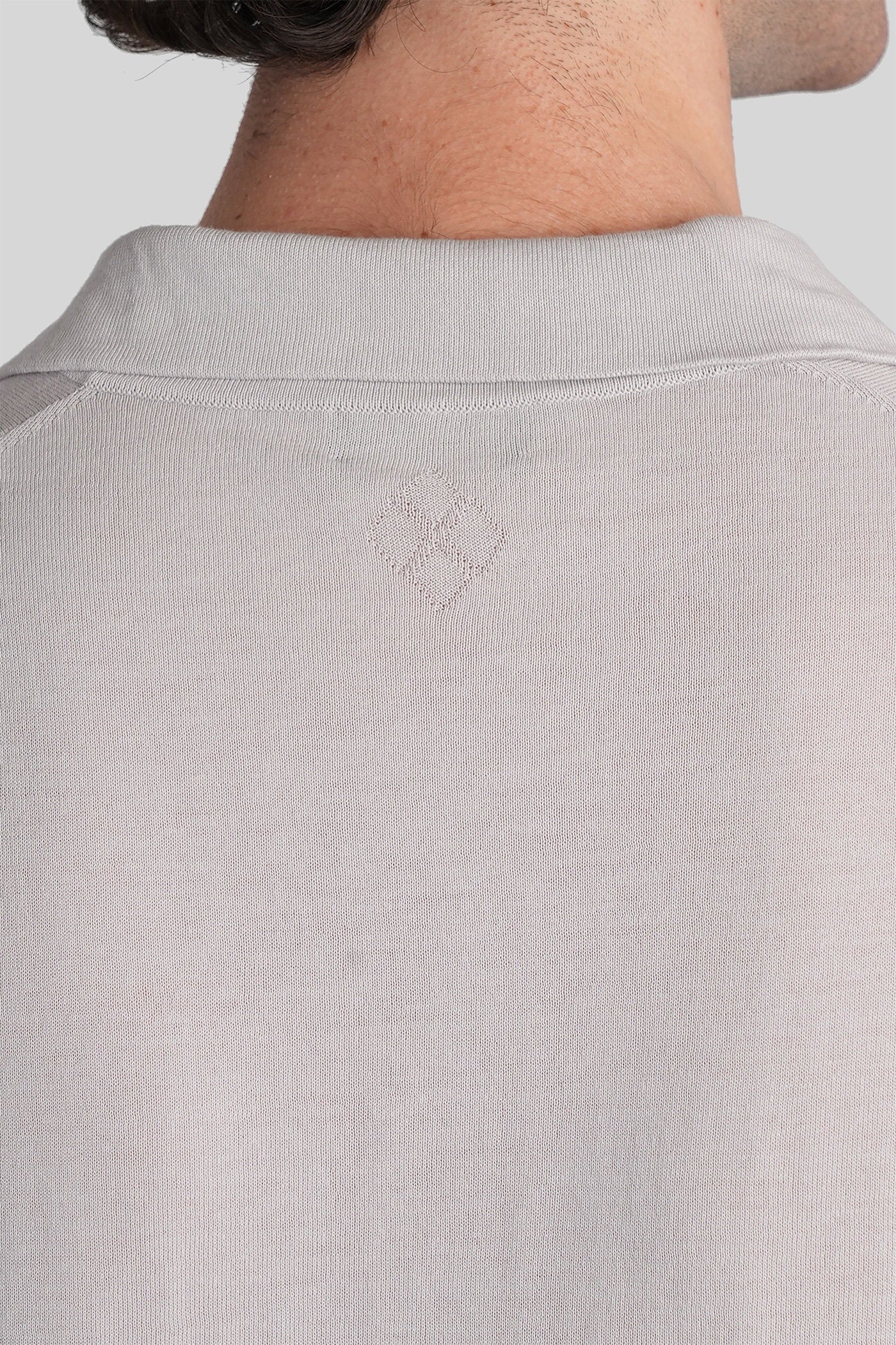 Polo in grey cotton - Image 5