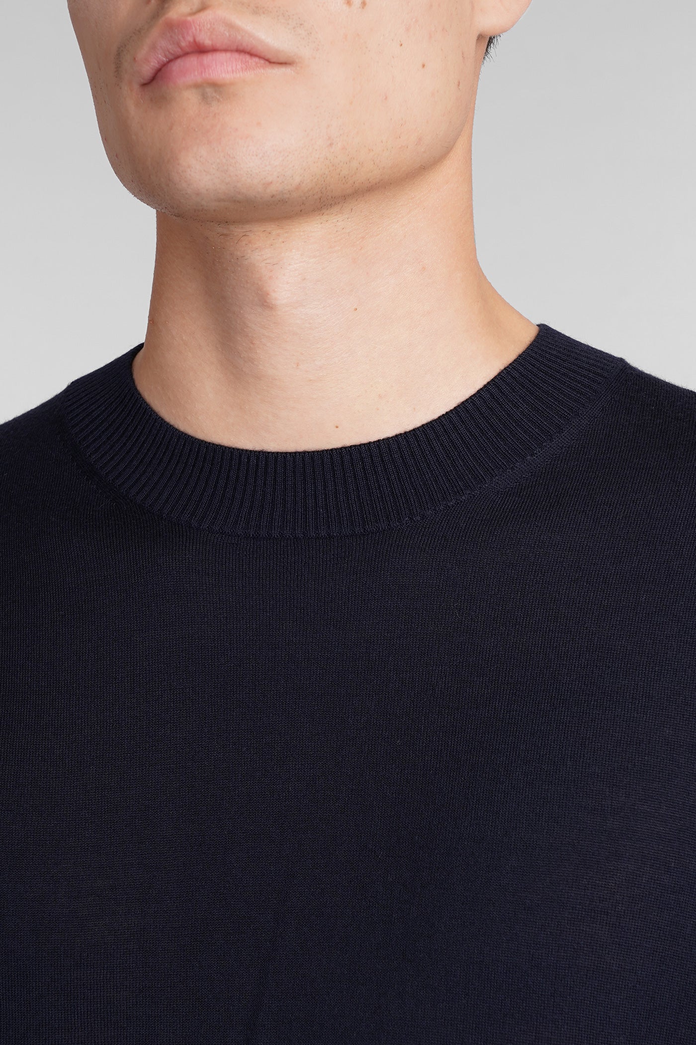 T-Shirt in blue wool - Image 5