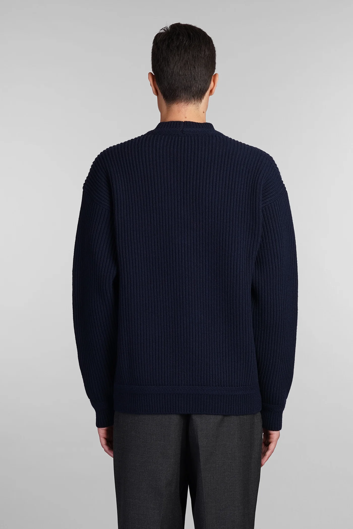 Cardigan in blue wool - Image 3