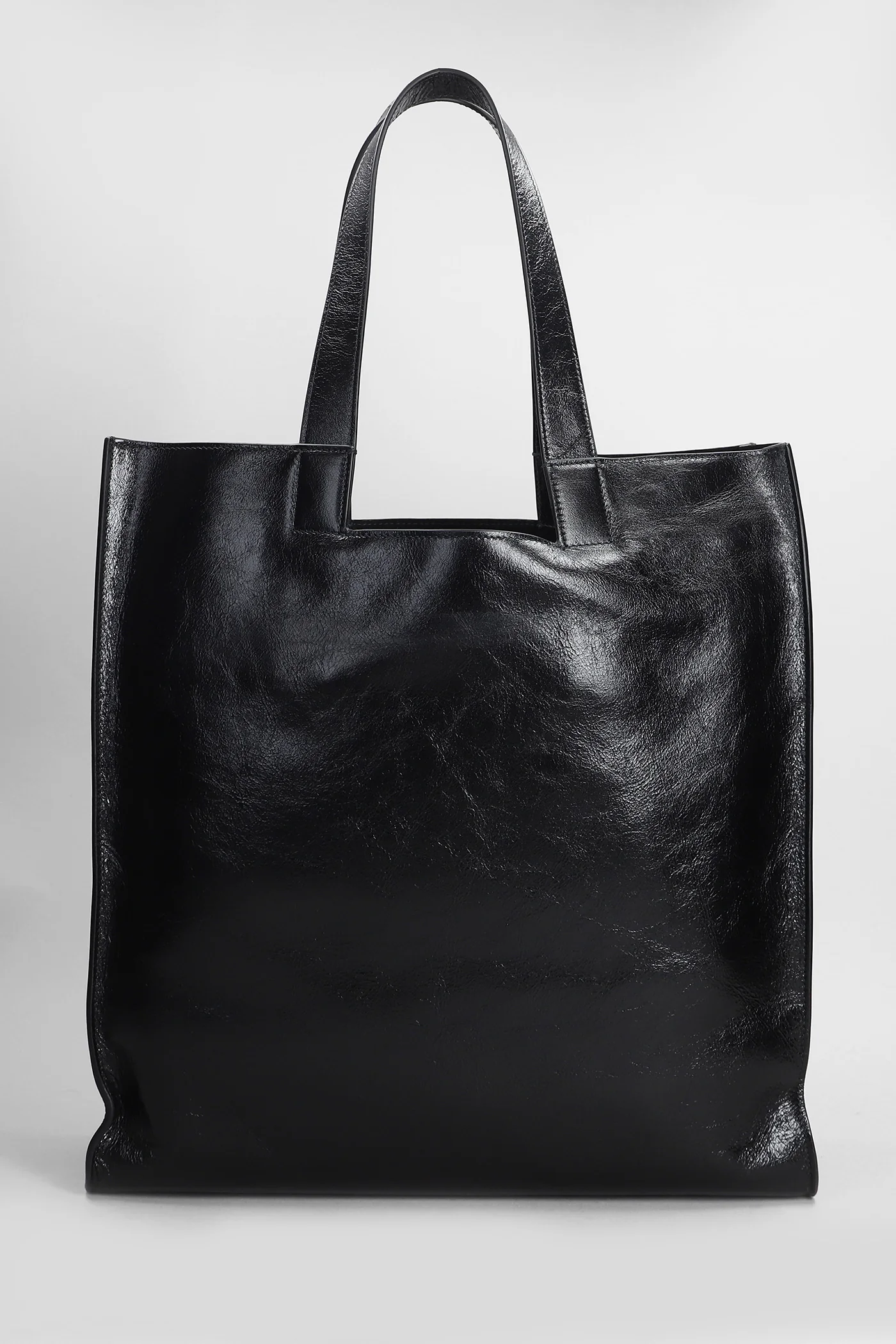Easy tote s Tote in black leather - Image 3