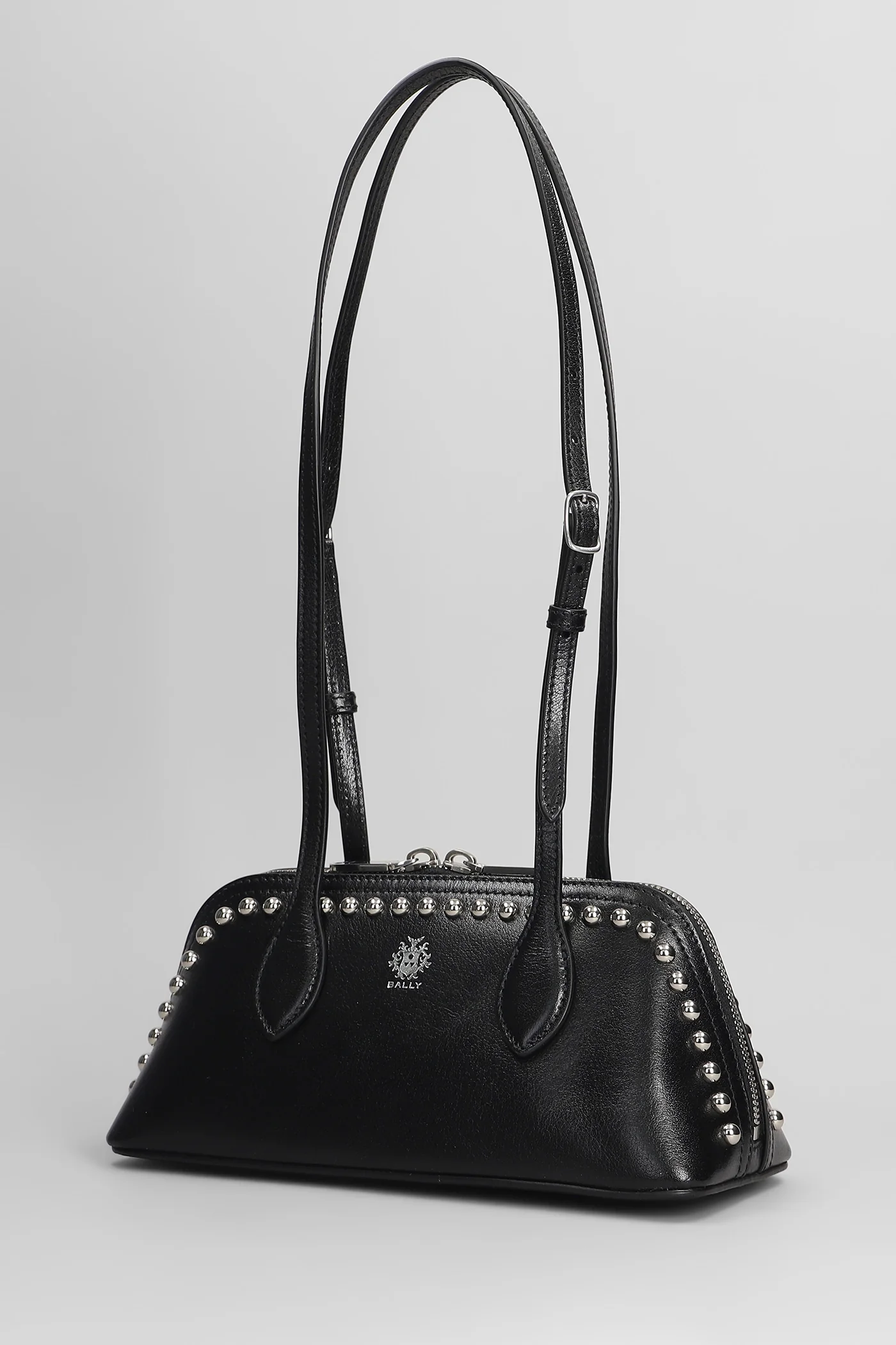 Praline s Shoulder bag in black leather - Image 2