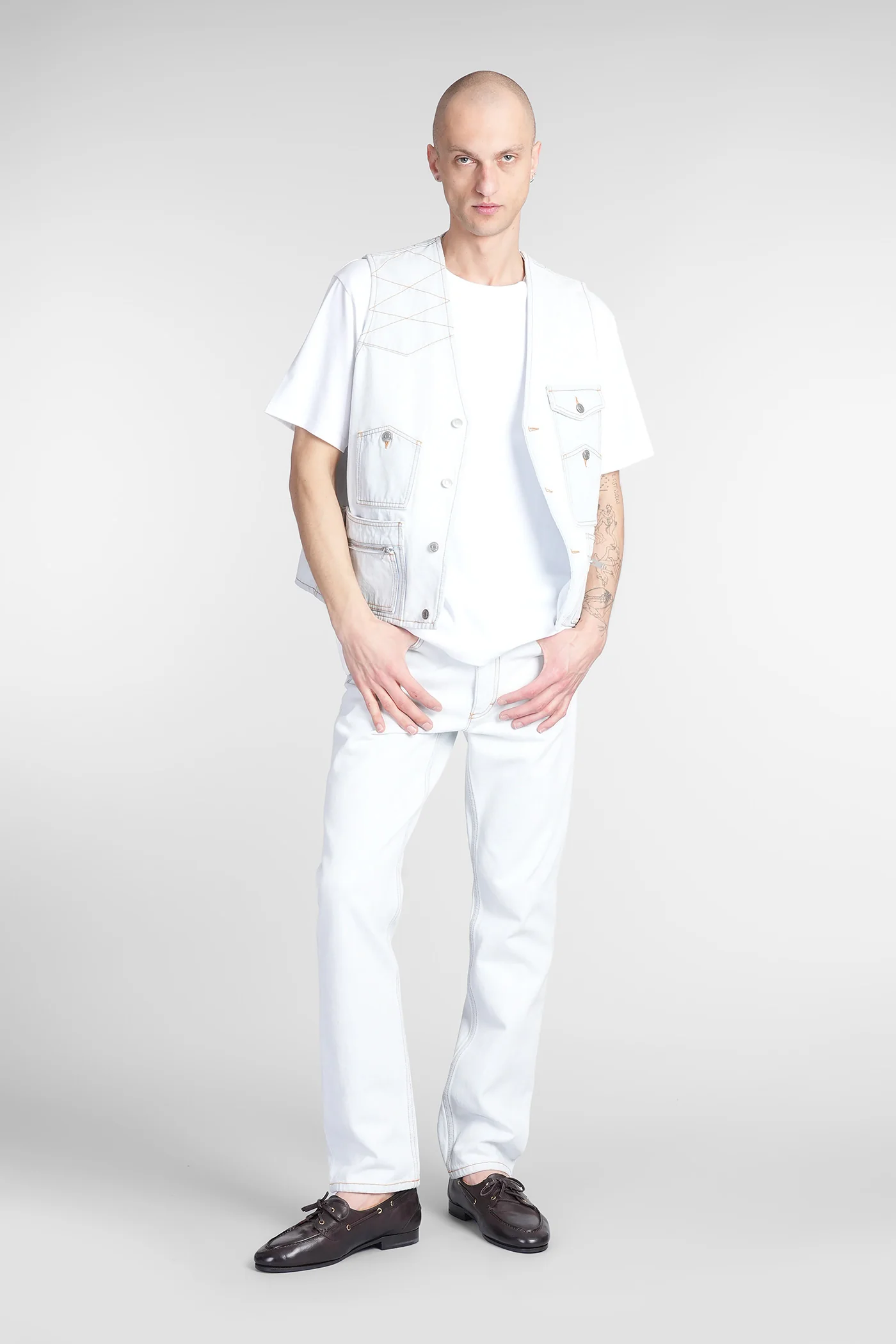 T-Shirt in white cotton - Image 2