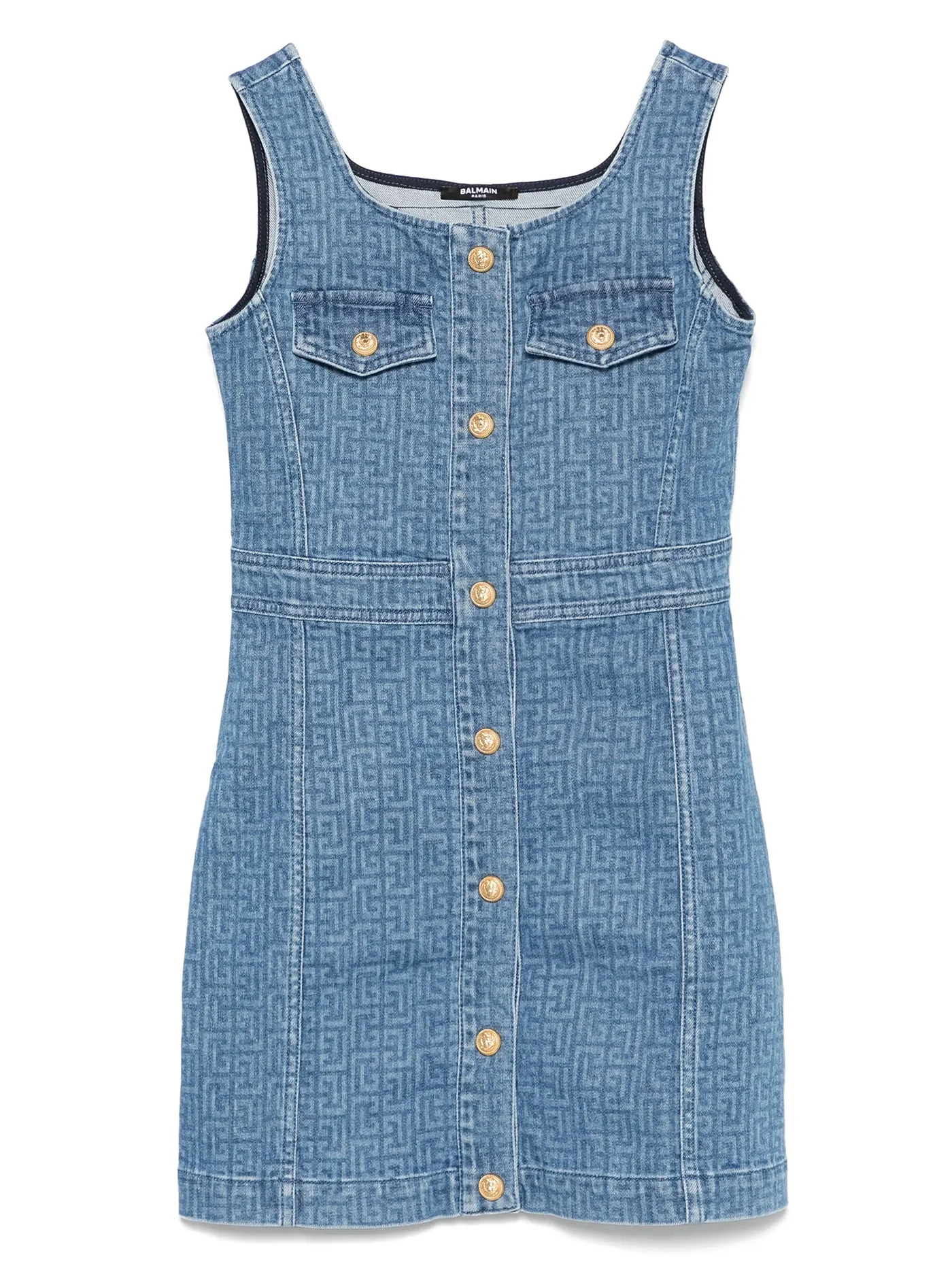 Dress woman  in blue cotton