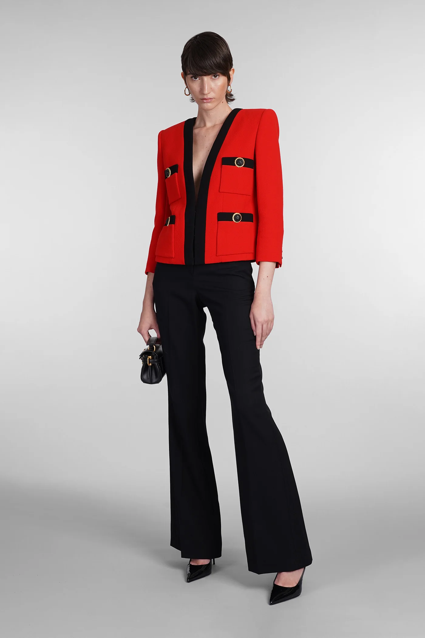 Pants in black wool - Image 2