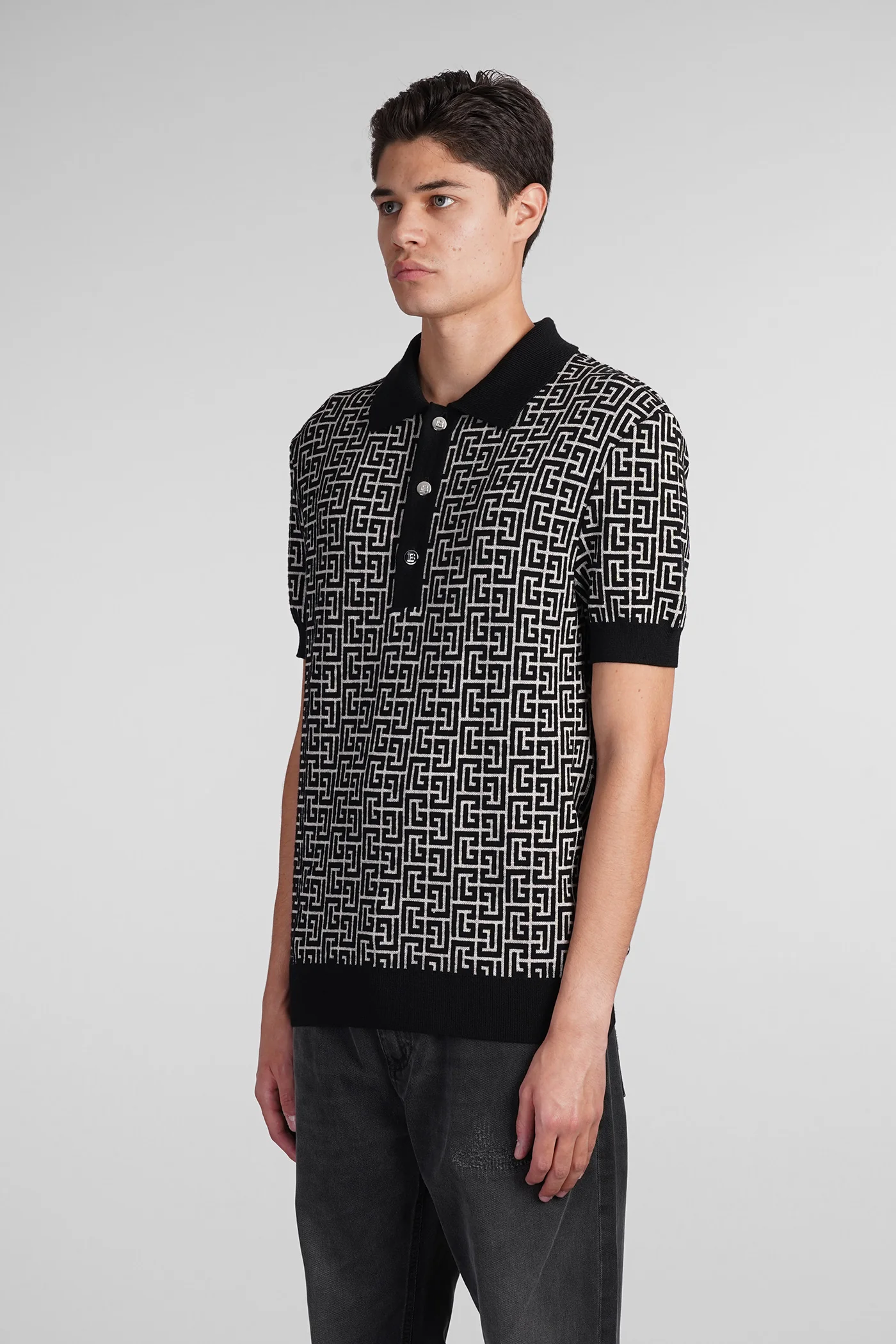 Polo in beige wool - Image 4