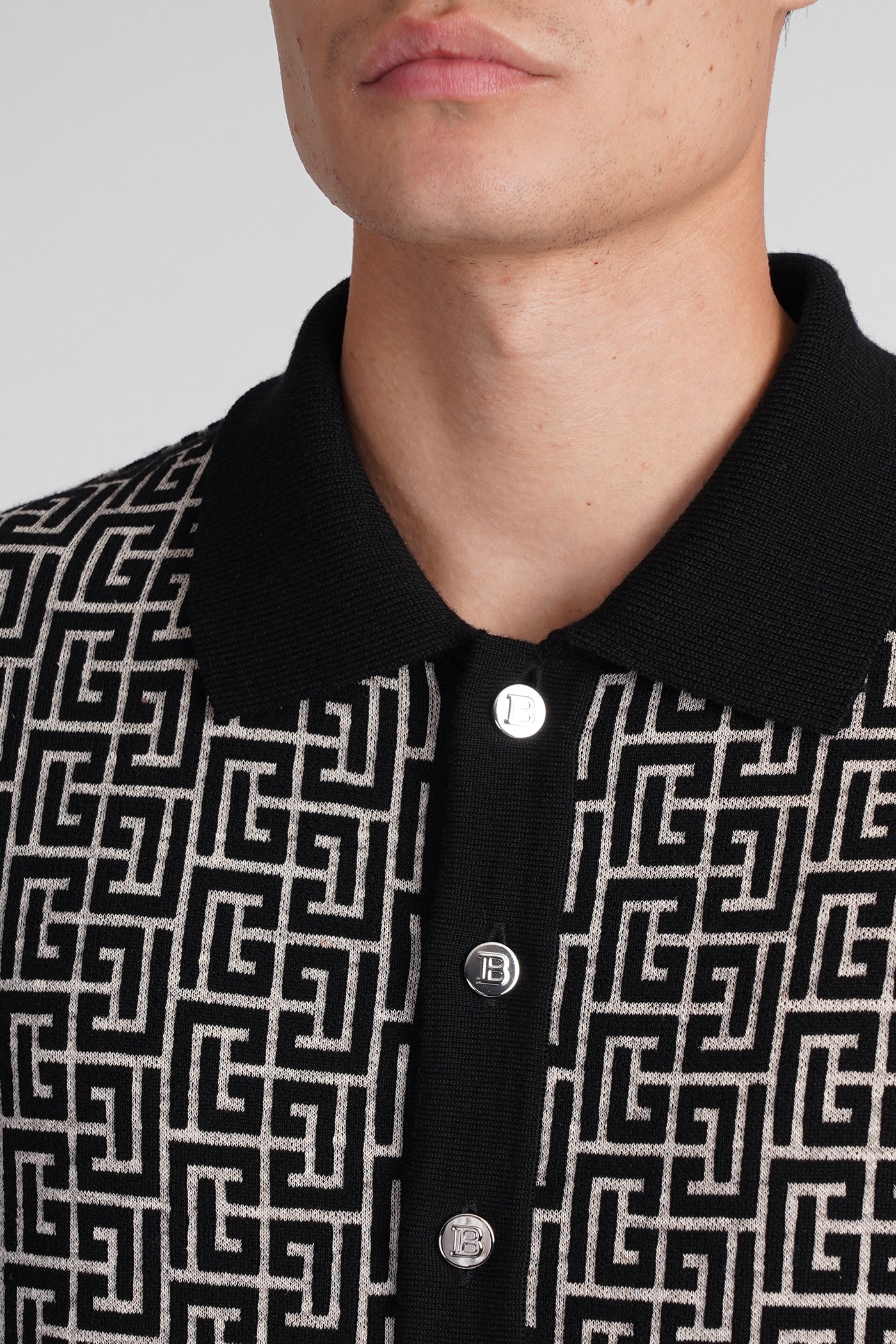 Polo in beige wool - Image 5