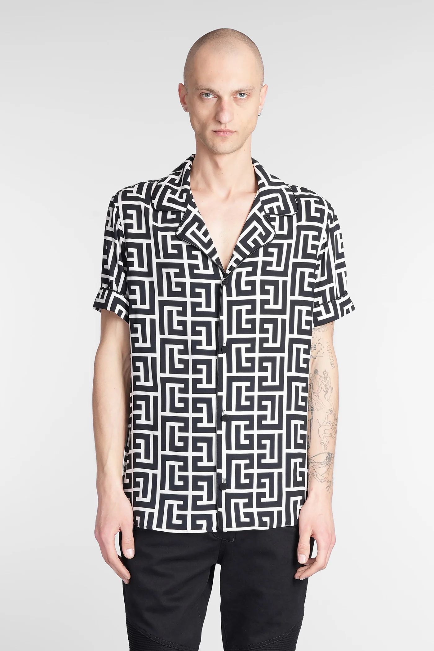 Shirt in beige viscose