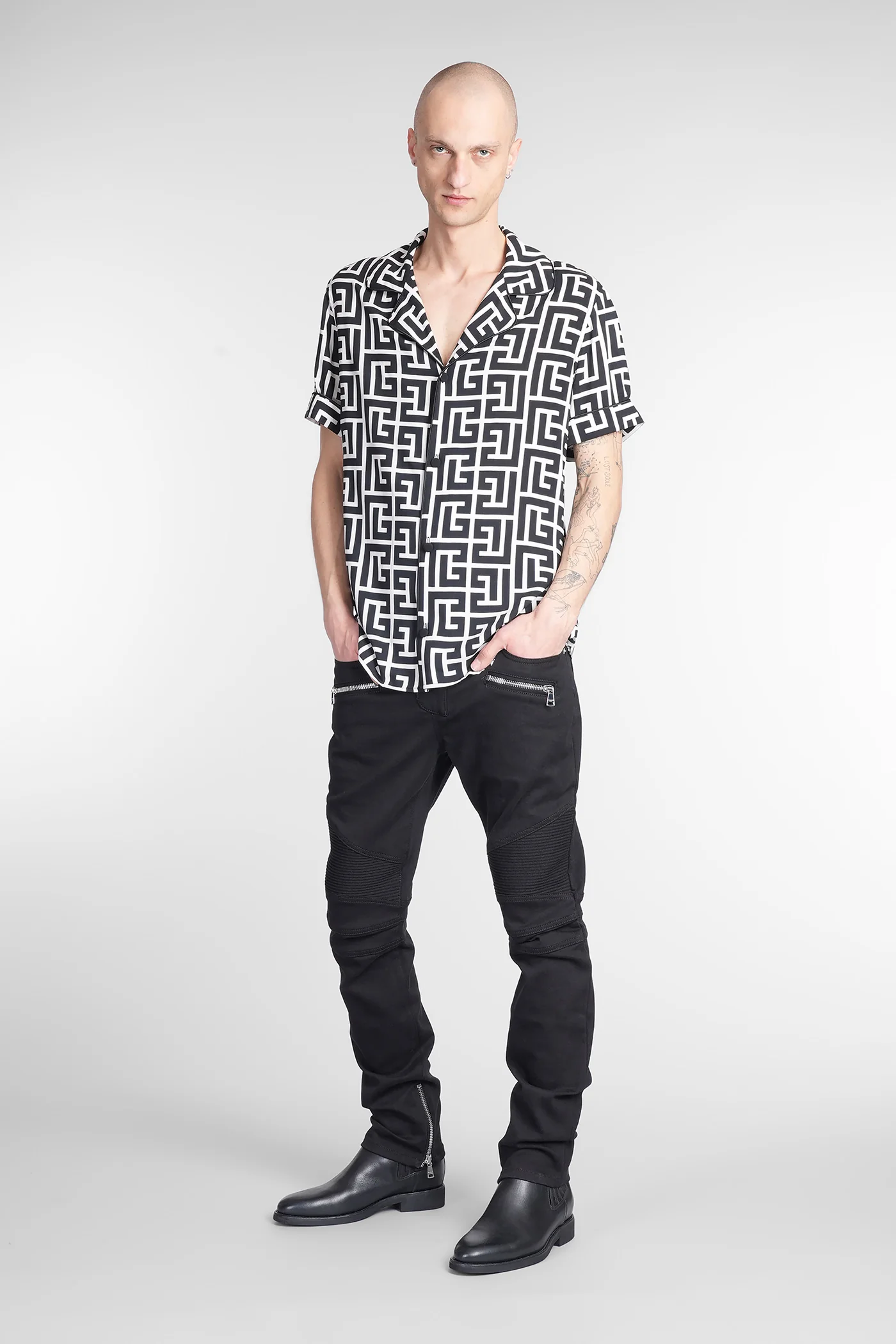 Shirt in beige viscose - Image 2