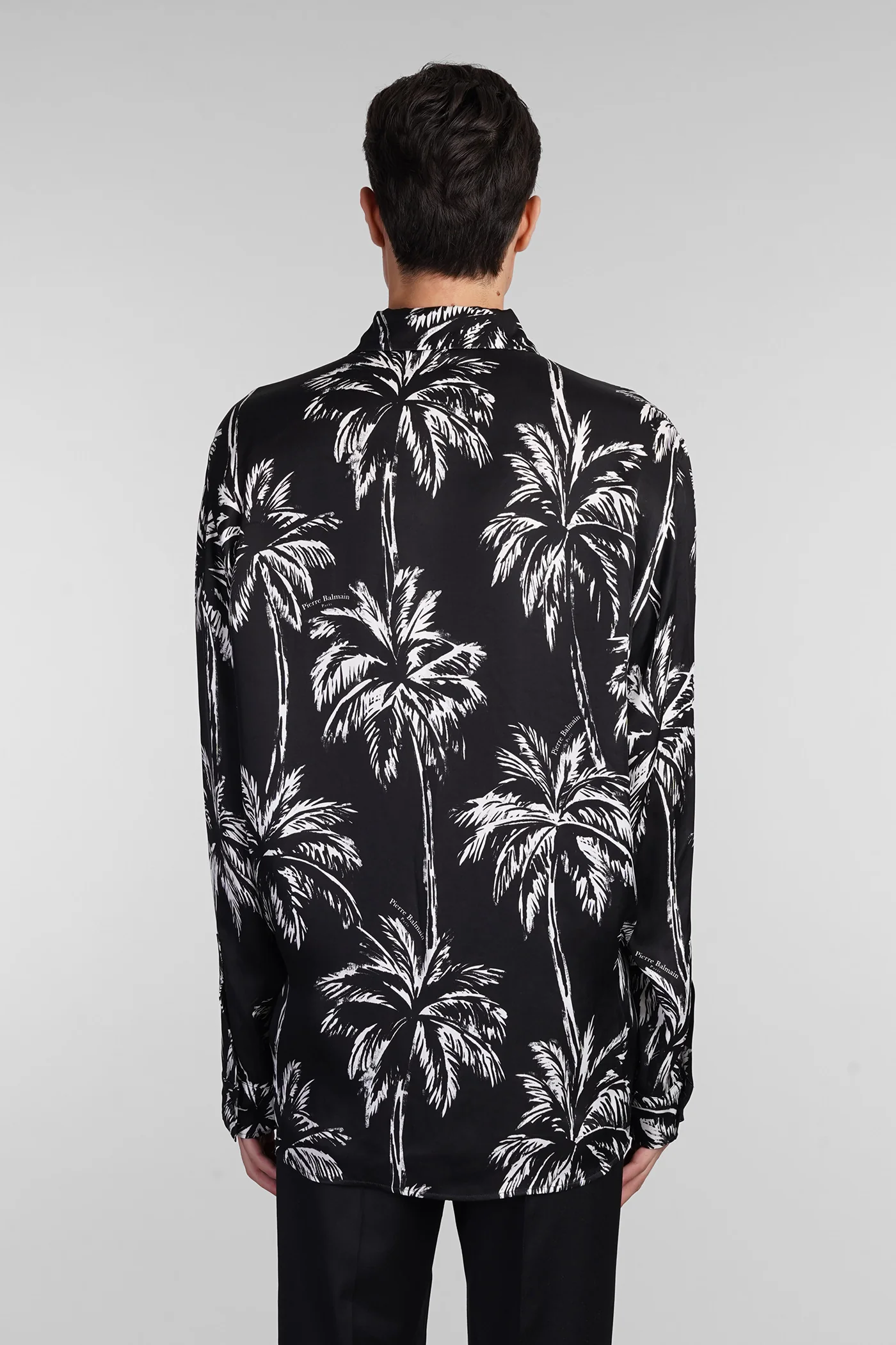 Shirt in black polyamide polyester - Image 3