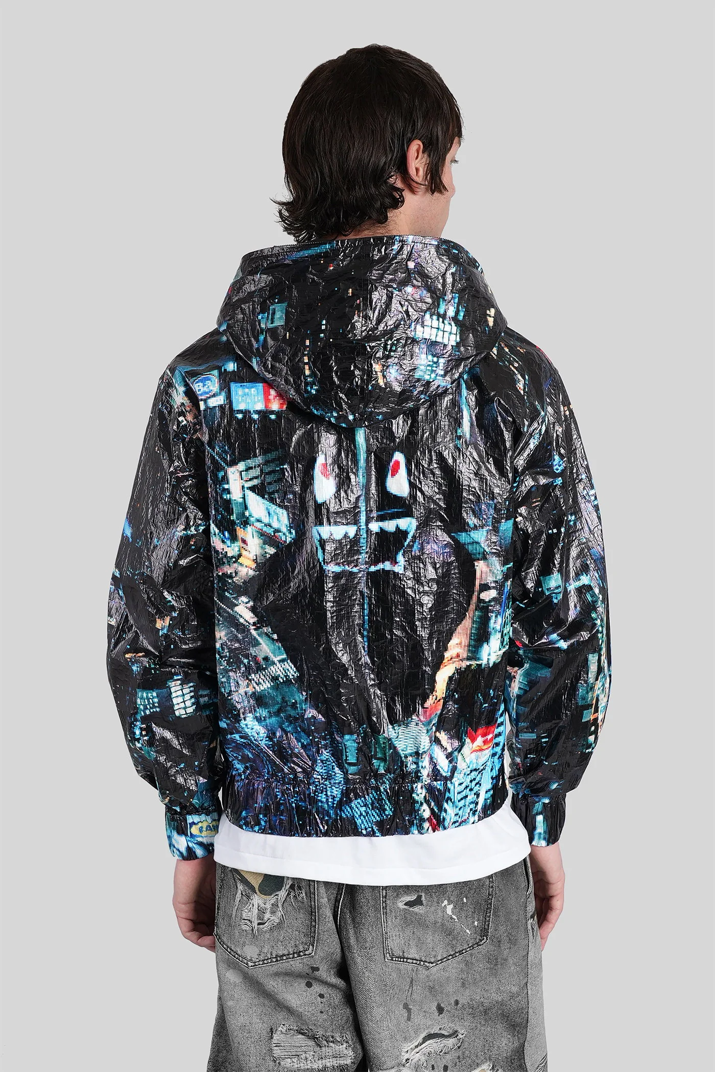 Casual jacket in black Polyethylene - Image 3