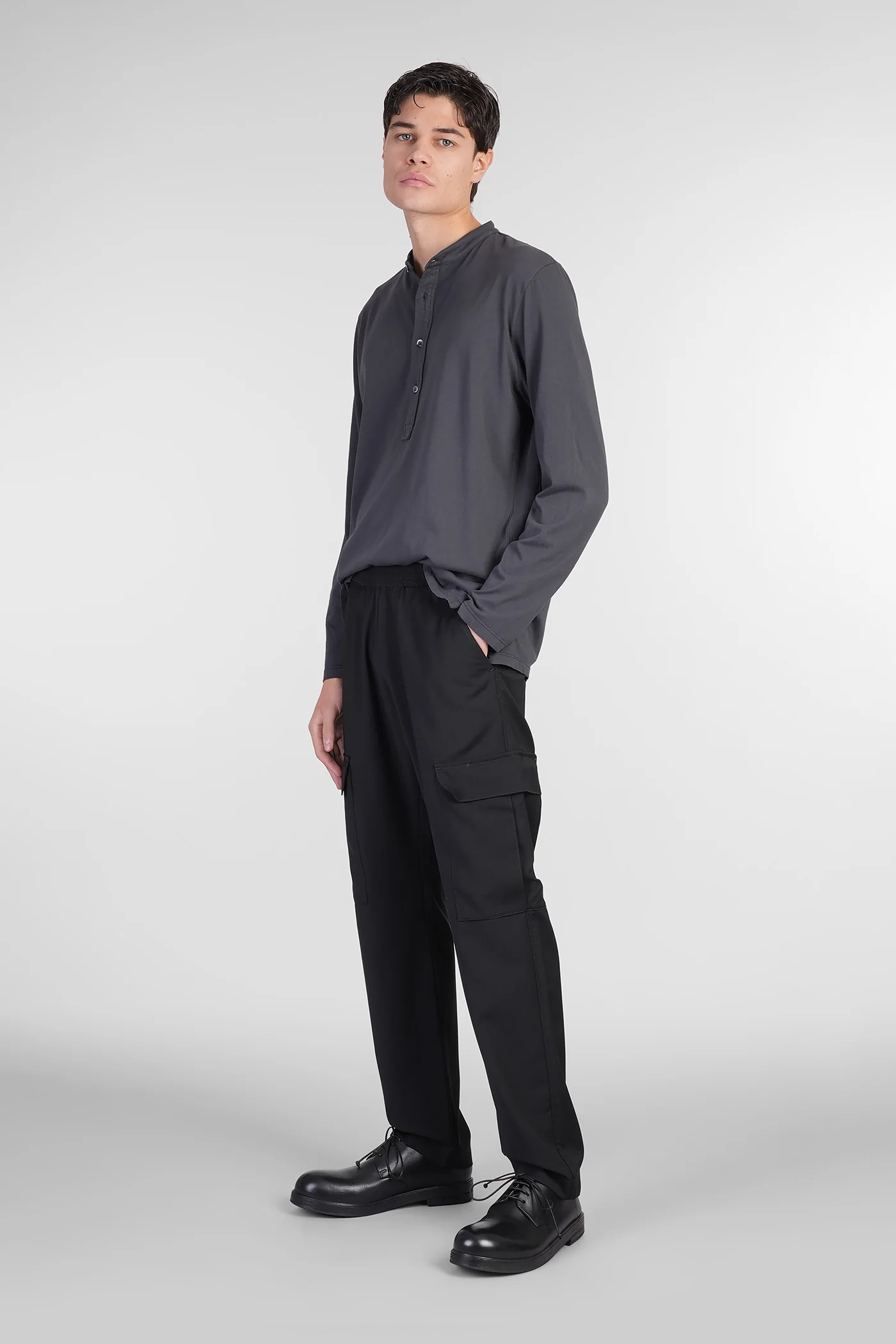Tagio Pants in black wool - Image 2