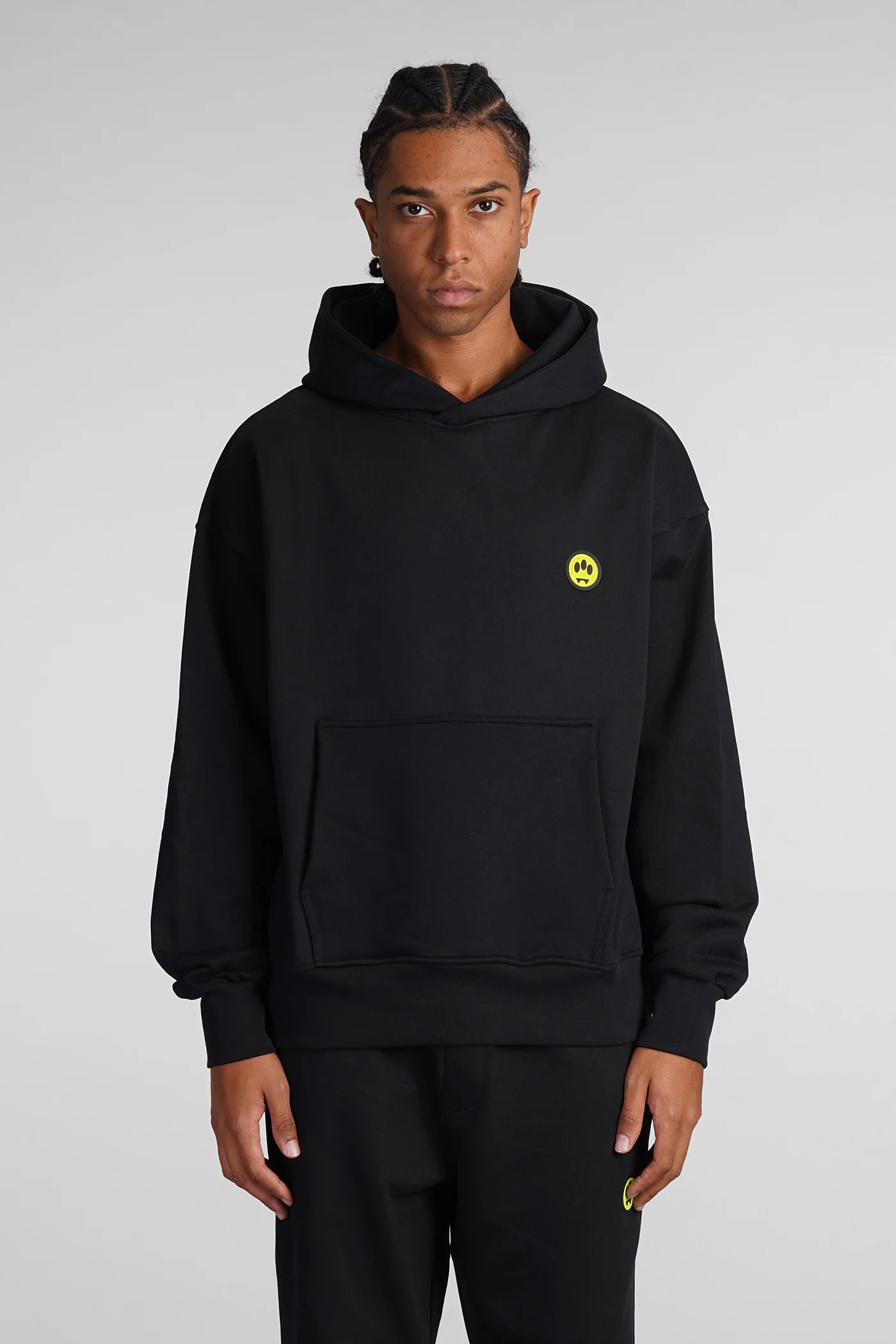 Sweatshirt in black cotton