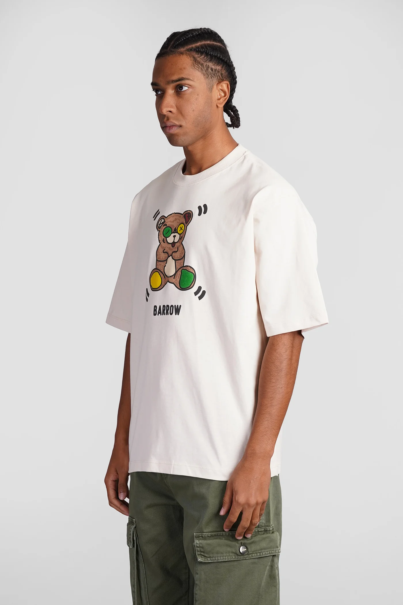 T-Shirt in beige cotton - Image 4