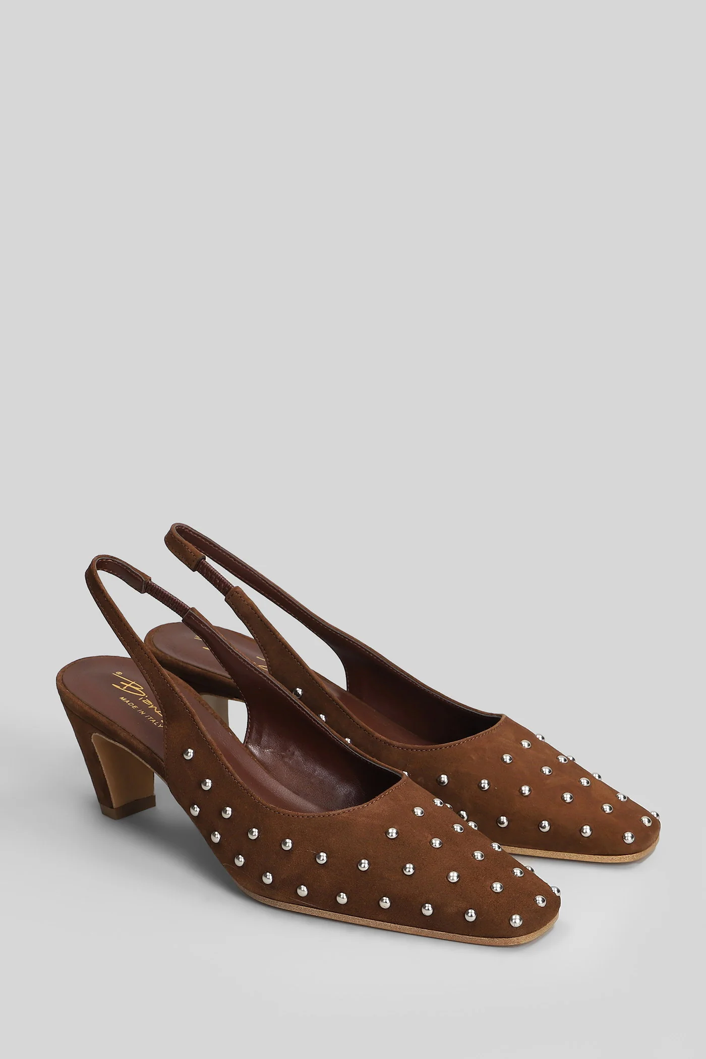 Pumps in brown suede - Image 2