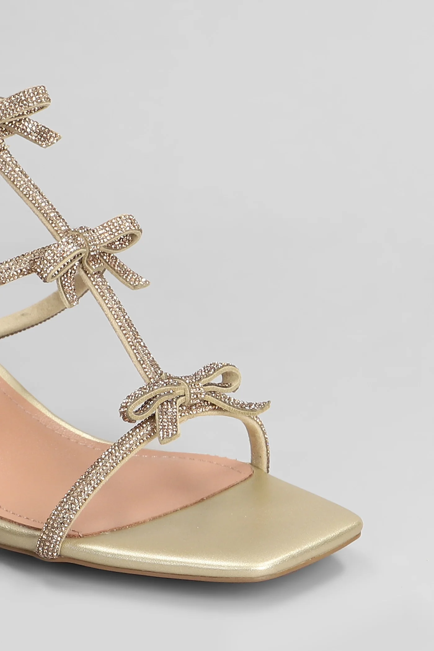 Abby Sandals in gold leather - Image 5