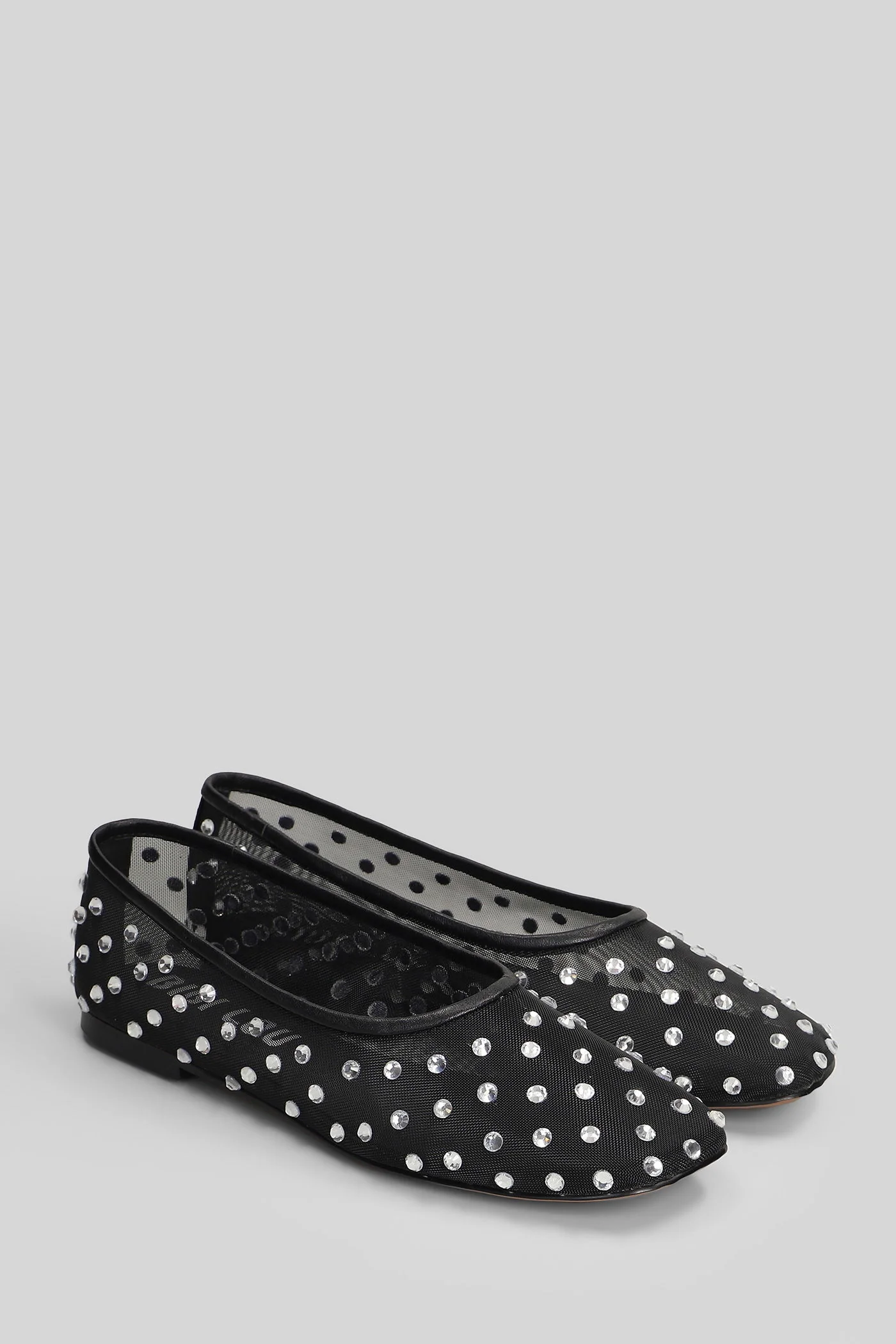 Berry Flat Ballet flats in black leather - Image 2