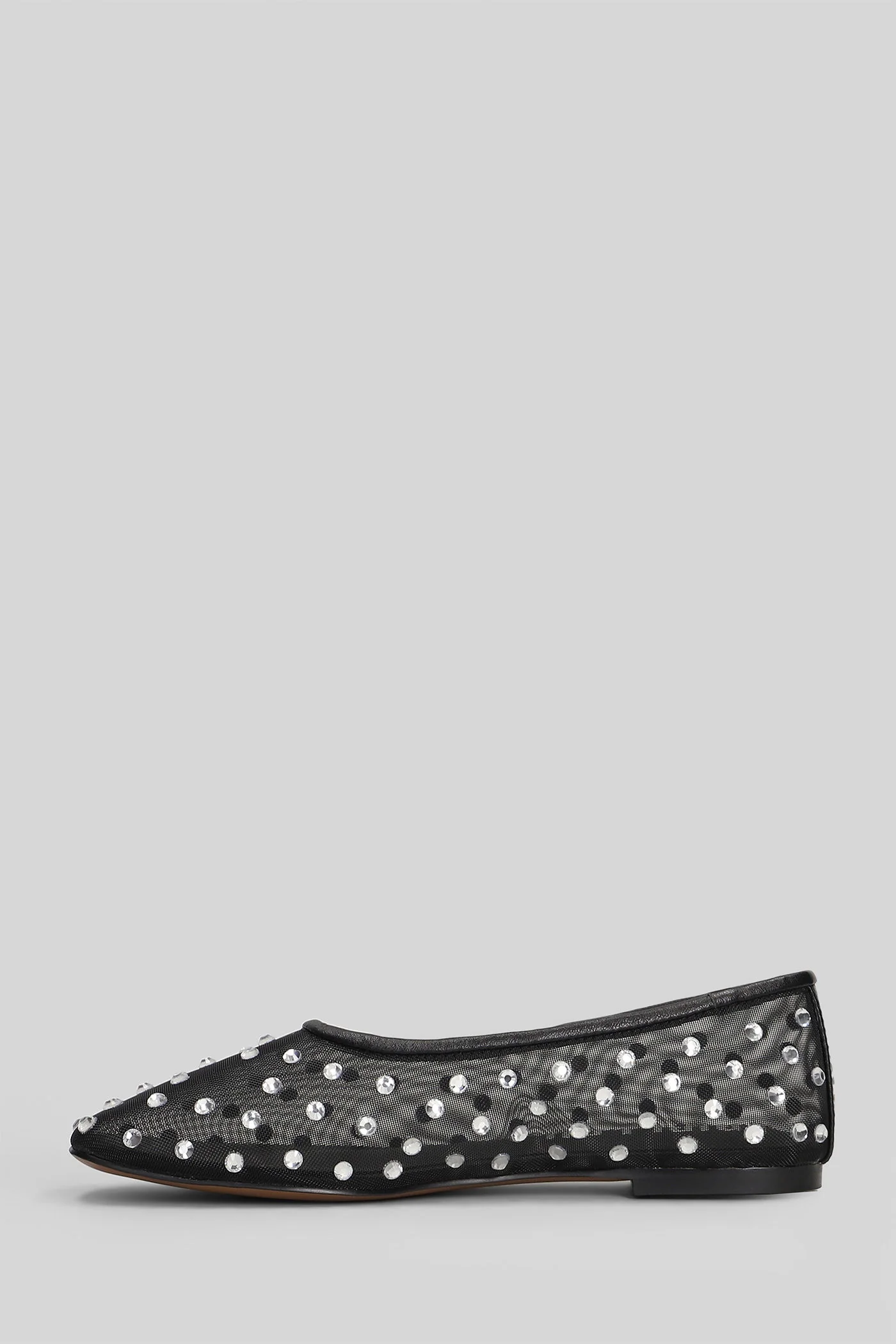 Berry Flat Ballet flats in black leather - Image 3