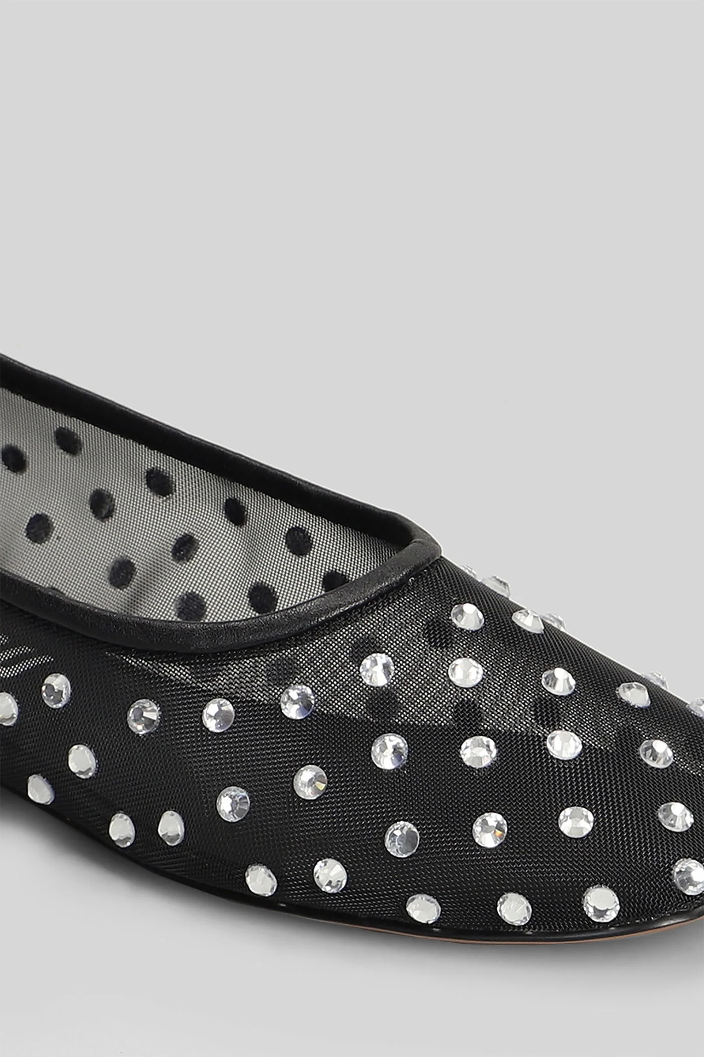 Berry Flat Ballet flats in black leather - Image 5
