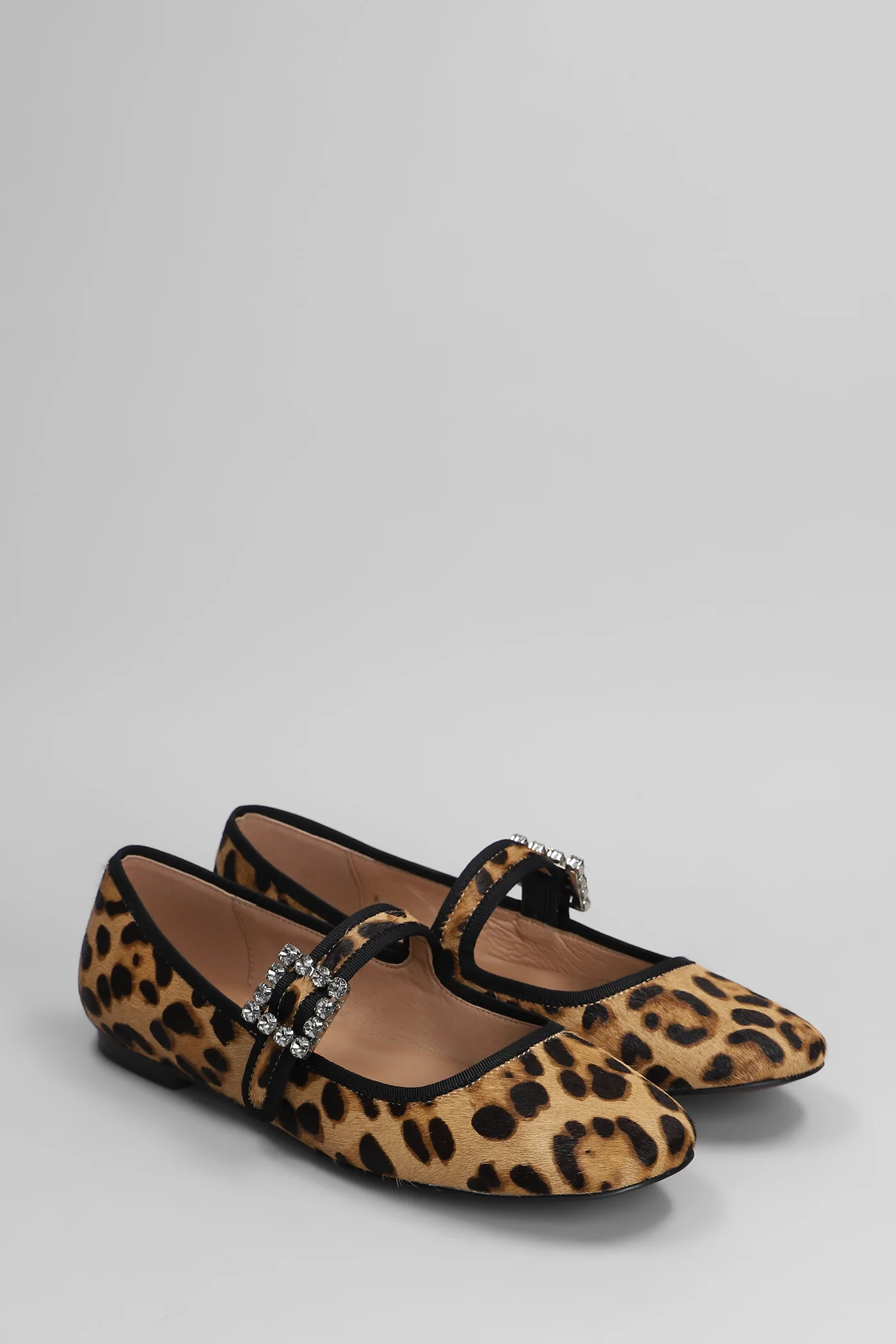 Essen Flat Ballet flats in Animalier pony skin - Image 2