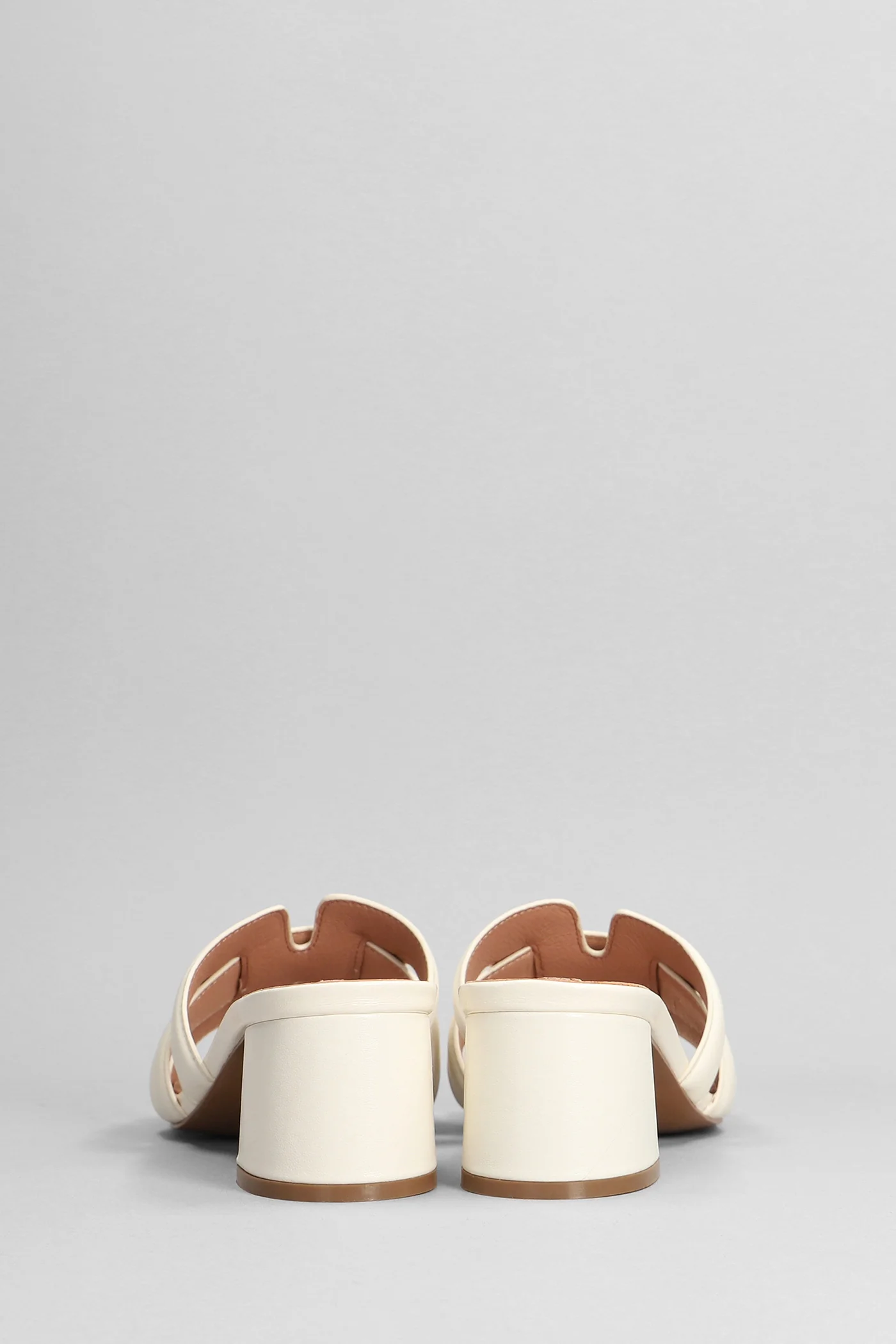 Holly Slipper-Mule in beige leather - Image 4
