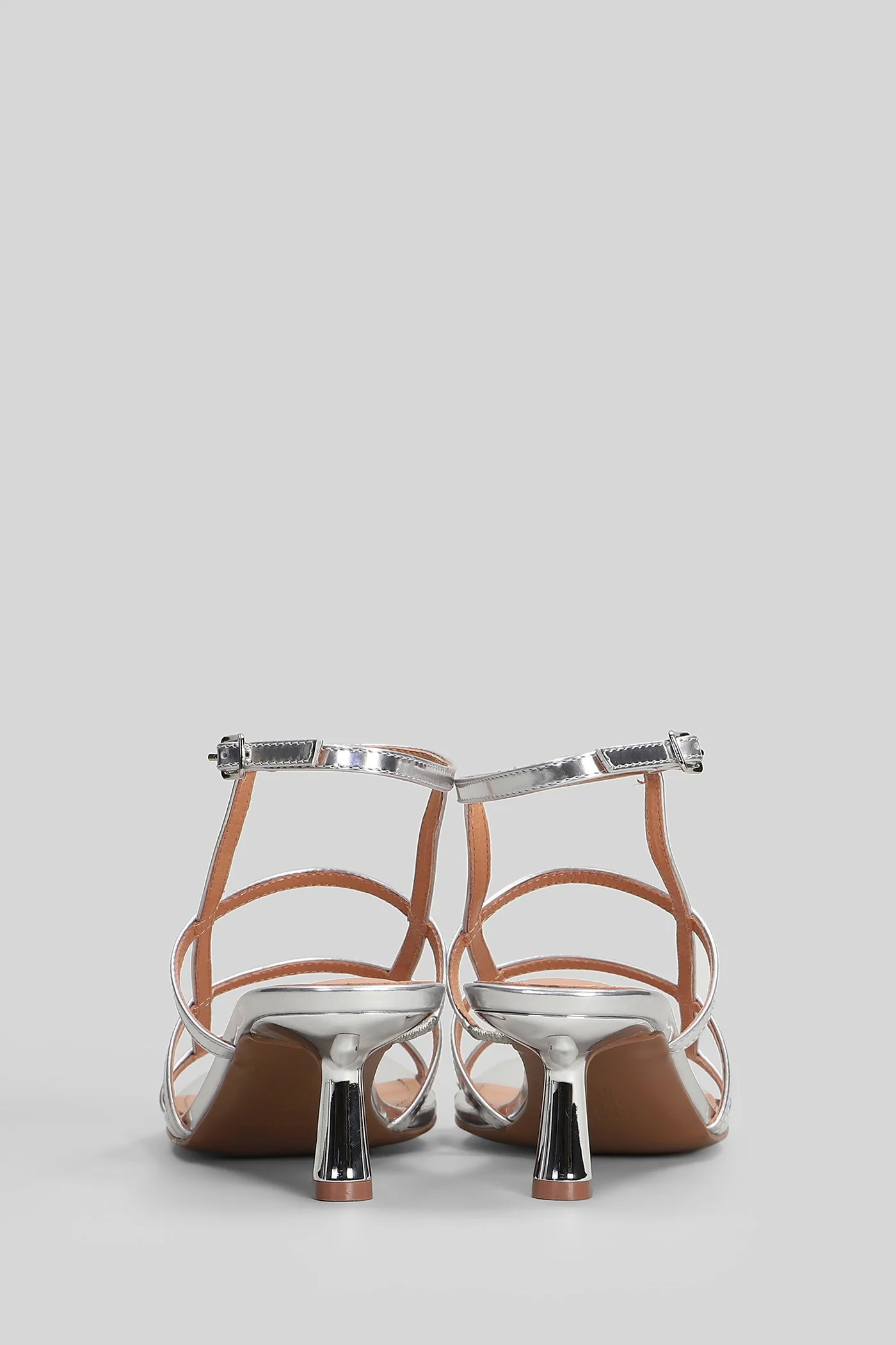 Lint 55 Sandals in silver leather - Image 4