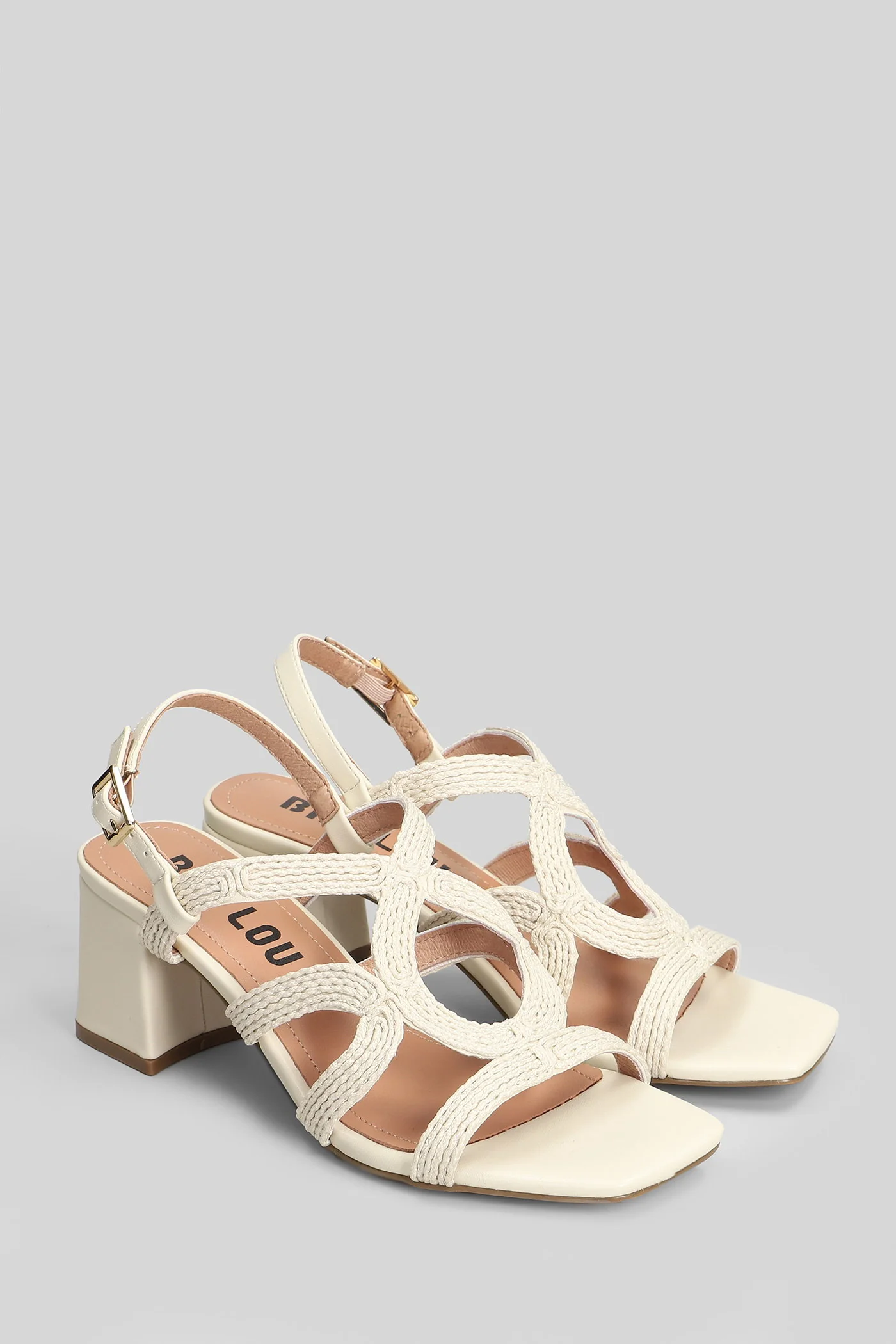 Meli Sandals in beige leather - Image 2