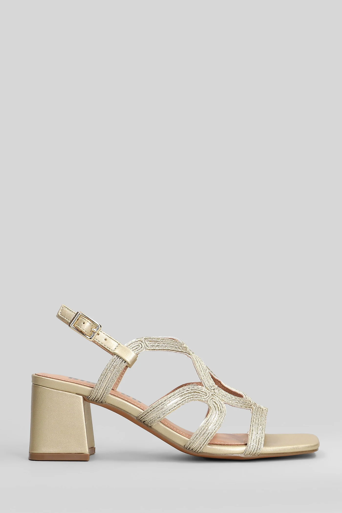 Meli Sandals in gold leather