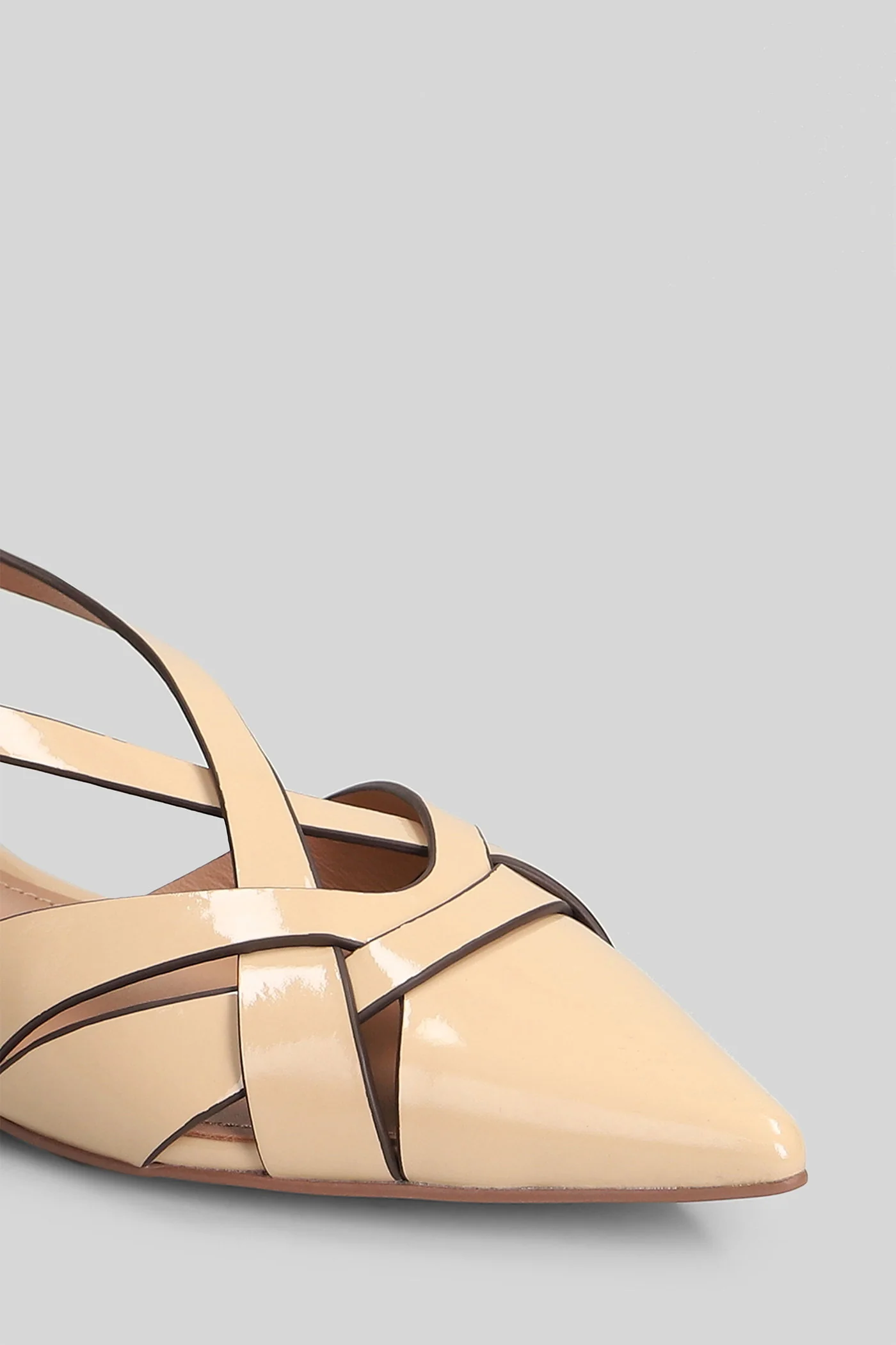 Nolia Flat Ballet flats in beige patent leather - Image 5