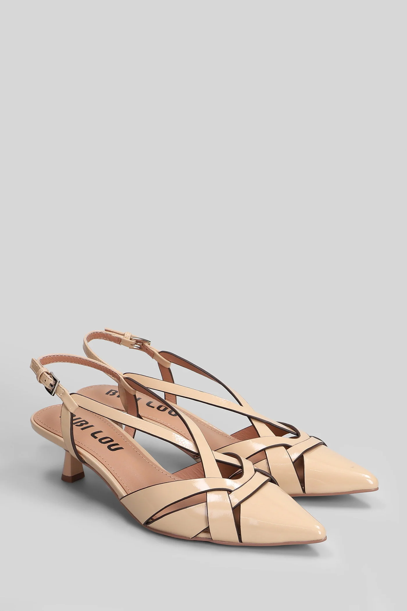 Nolia Pump Pumps in beige patent leather - Image 2