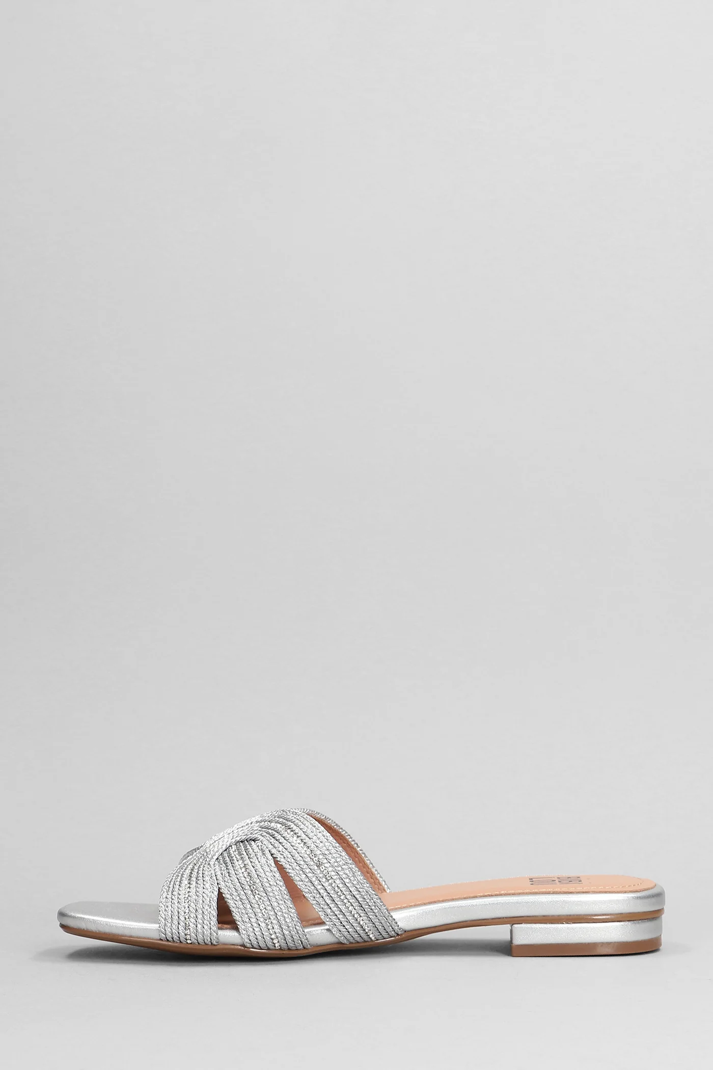 Pend Flats in silver leather - Image 3