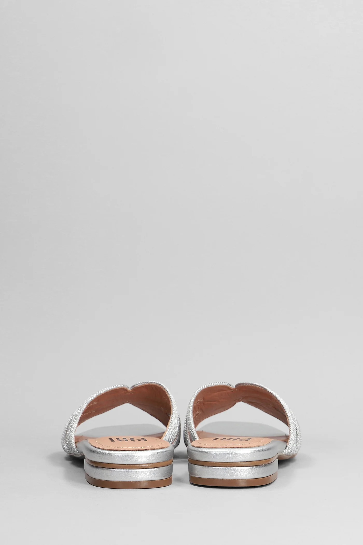 Pend Flats in silver leather - Image 4