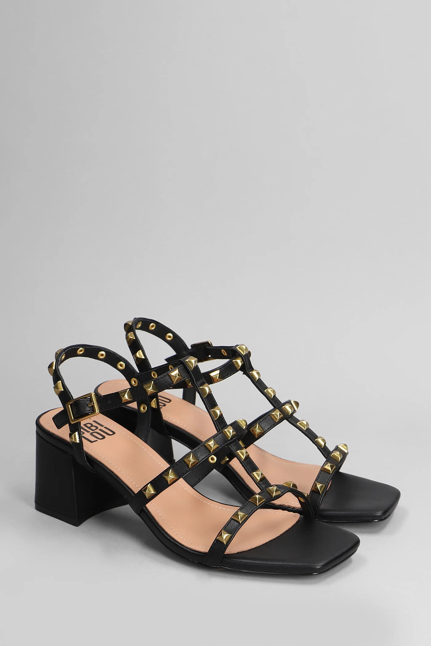 Pend Sandals in black leather - Image 2