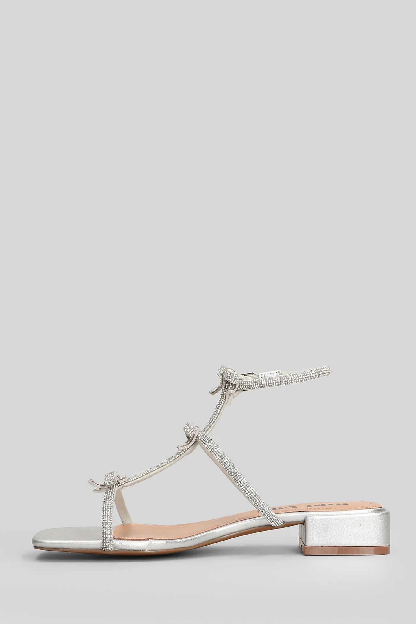 Poline Sandals in silver leather - Image 3