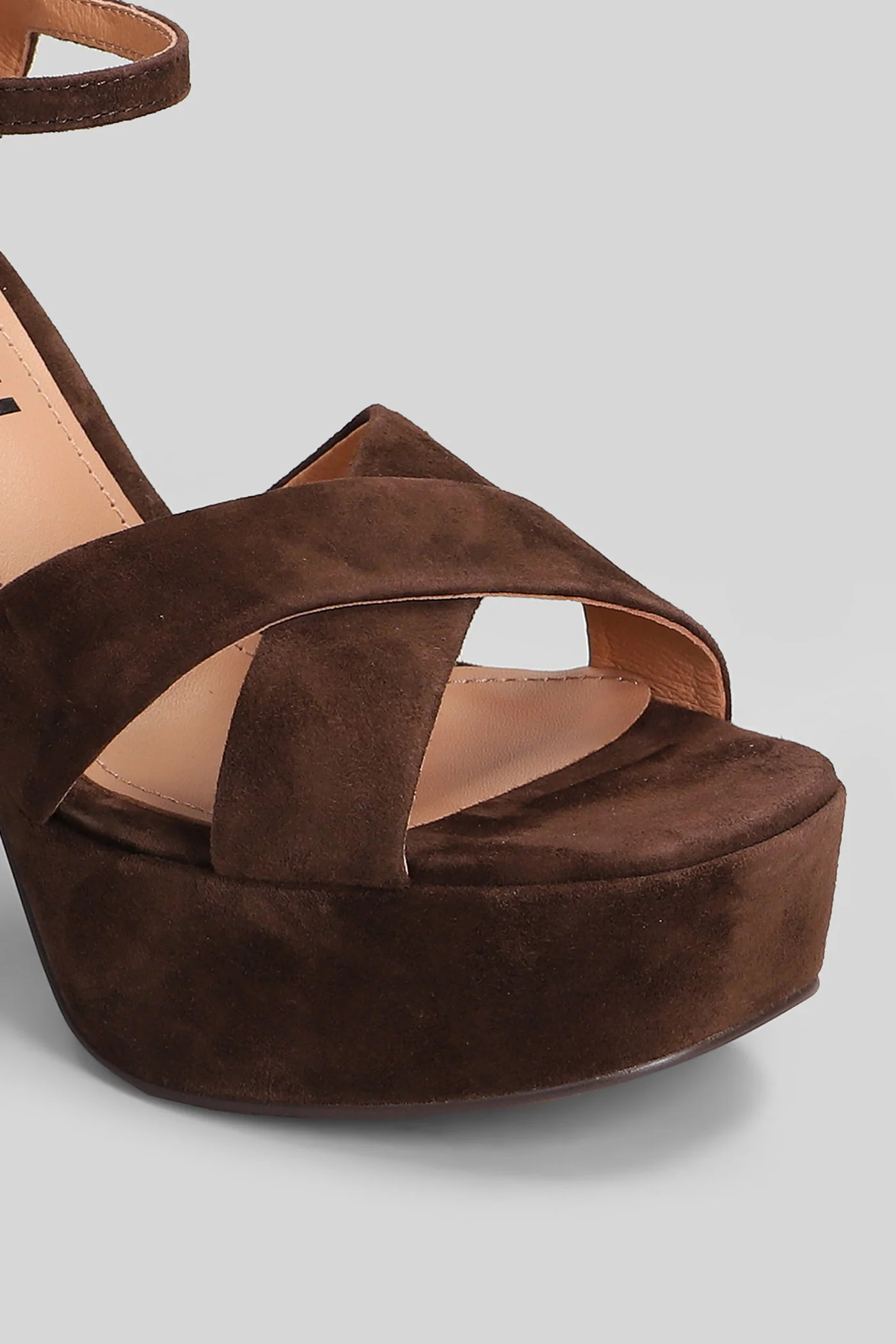 Primrose Sandals in brown suede - Image 5