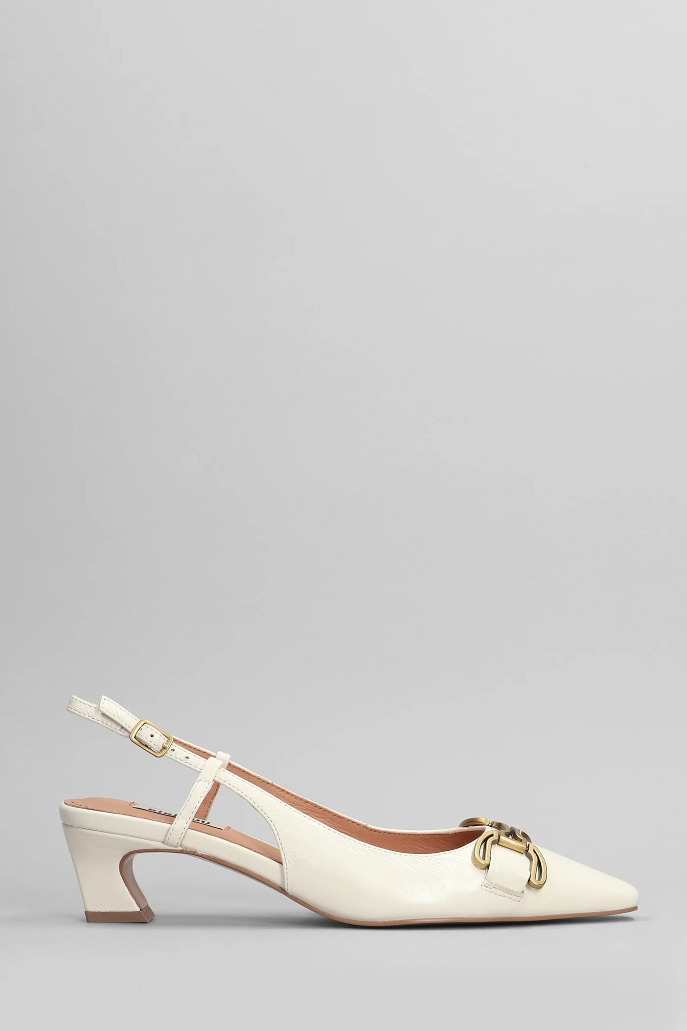Renee 55 Pumps in white leather