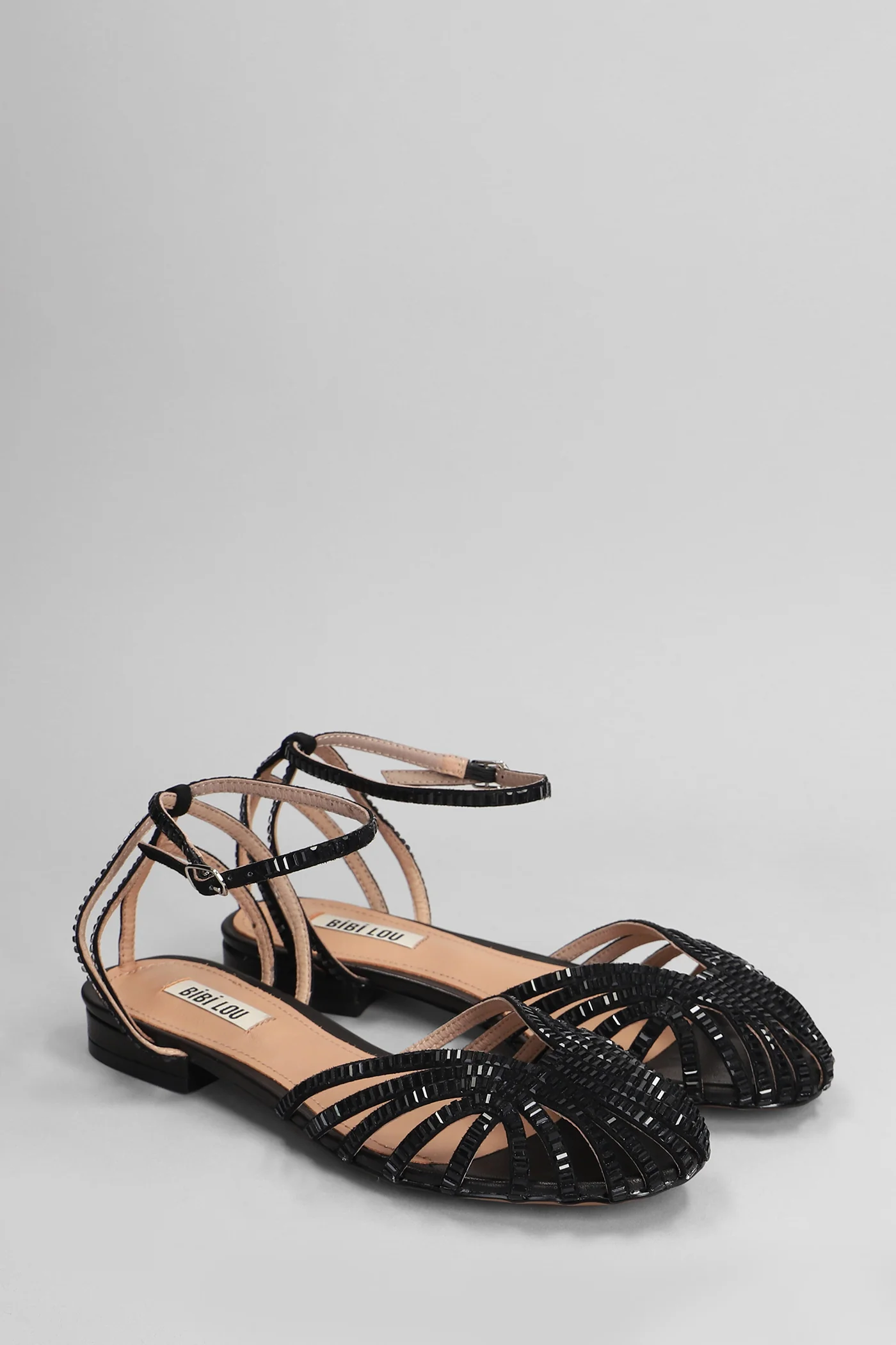 Serabi Flats in black leather - Image 2