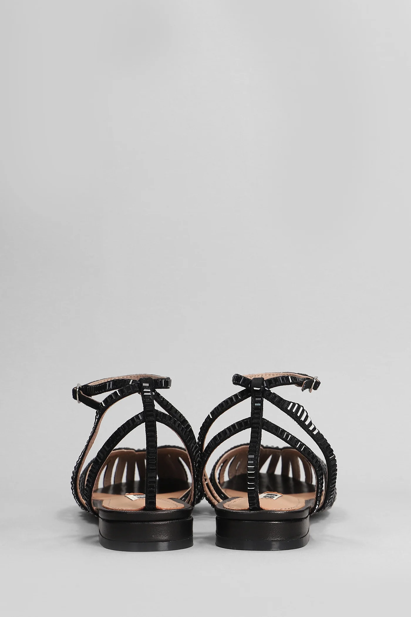 Serabi Flats in black leather - Image 4