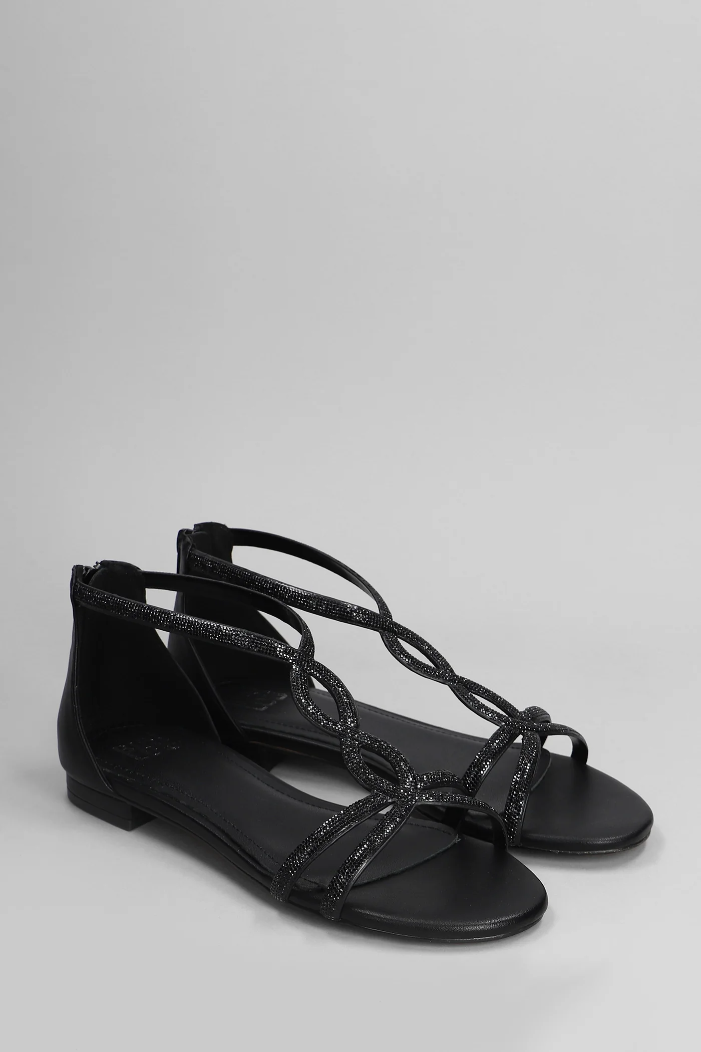 Tasha Flats in black leather - Image 2