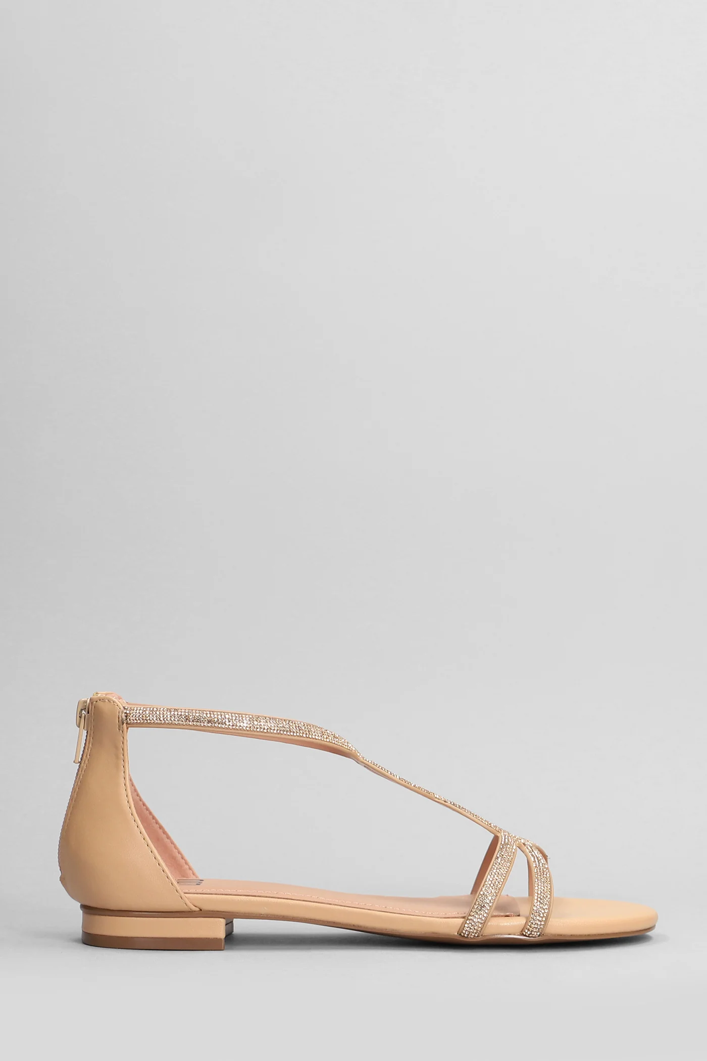 Tasha Flats in powder leather