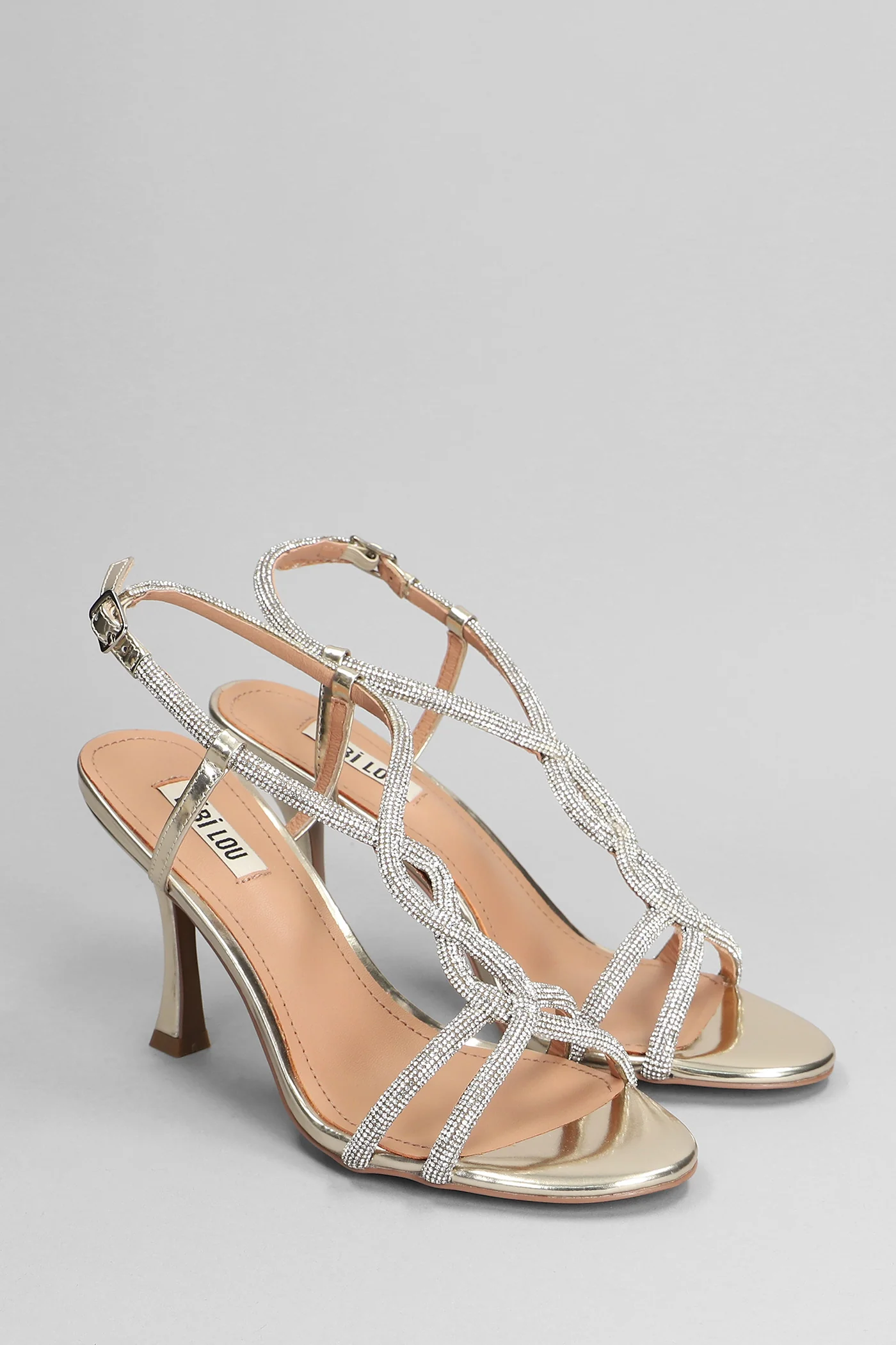Wanda Sandals in gold leather - Image 2