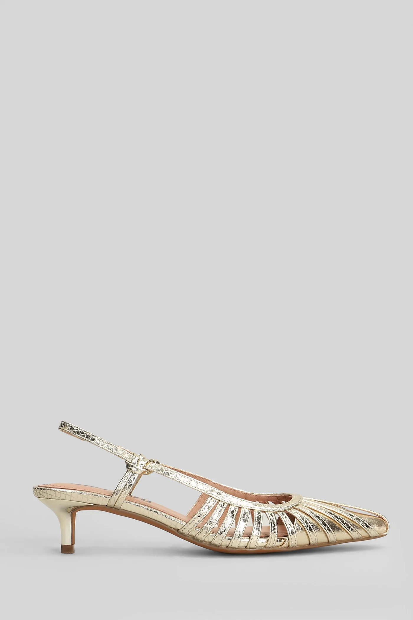 Zin Pump 45 Pumps in gold leather