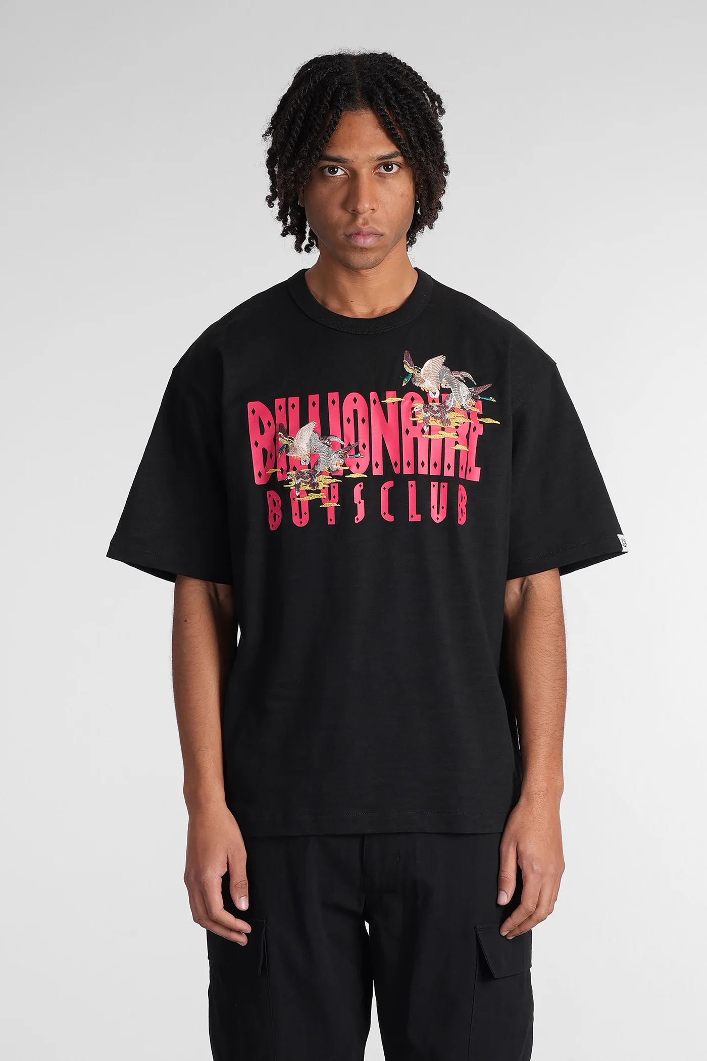 T-Shirt in black cotton