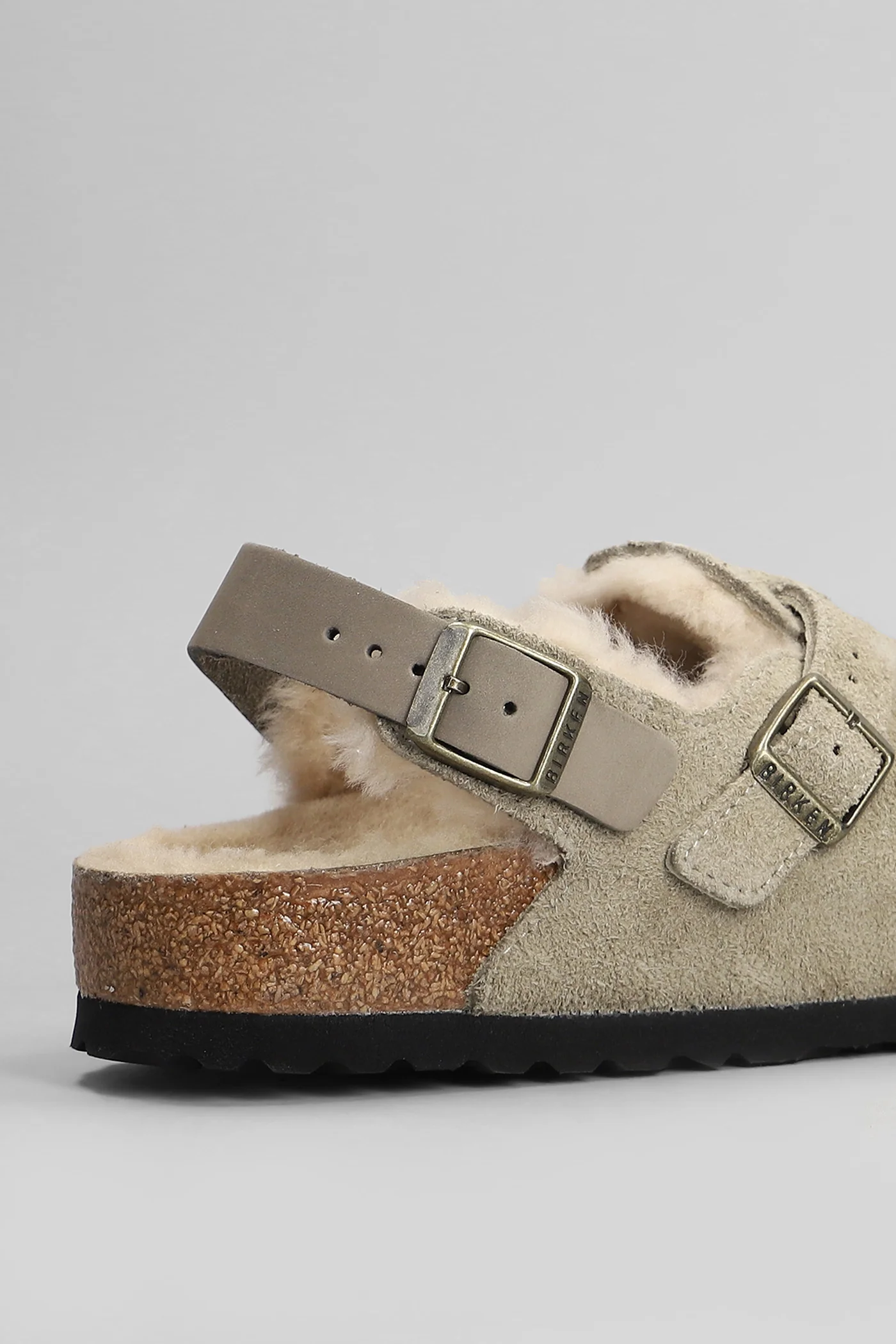 Tokio Slipper-Mule in beige suede - Image 5