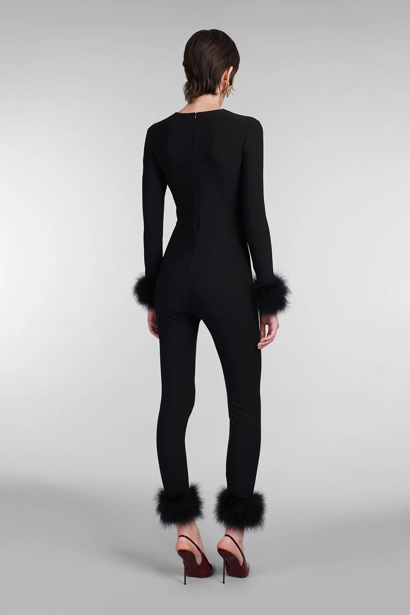 Jumpsuit in black viscose - Image 3