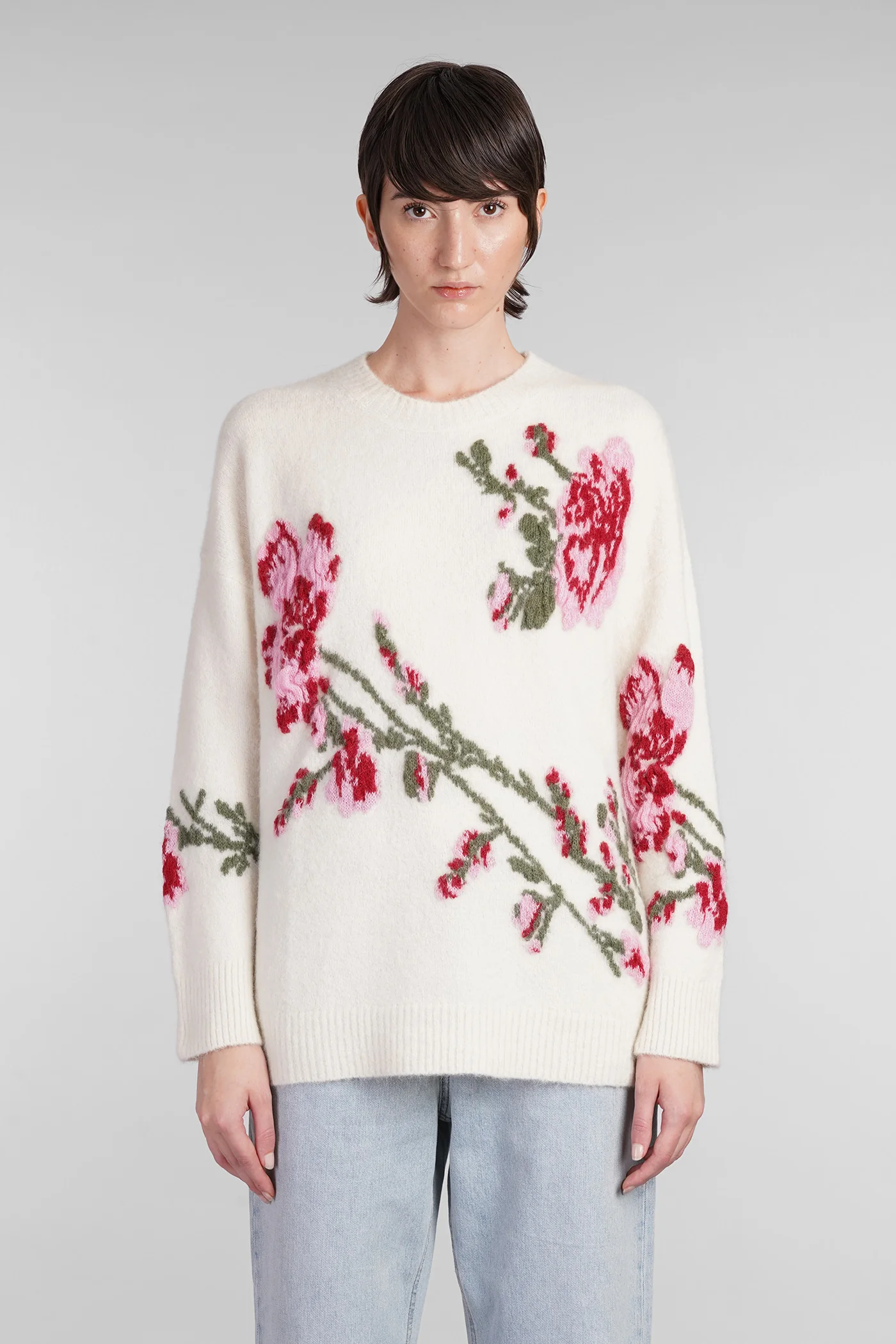 Knitwear in beige wool