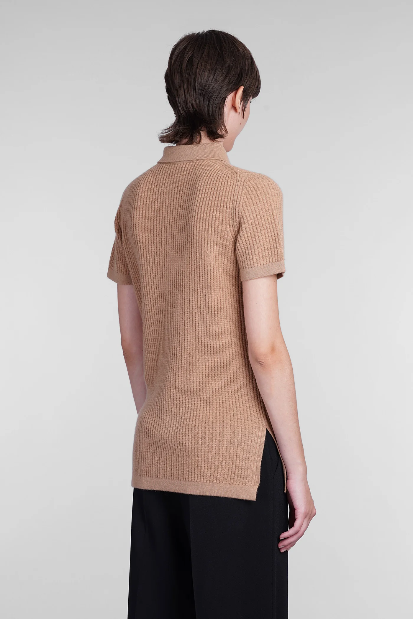 Polo in brown wool - Image 3