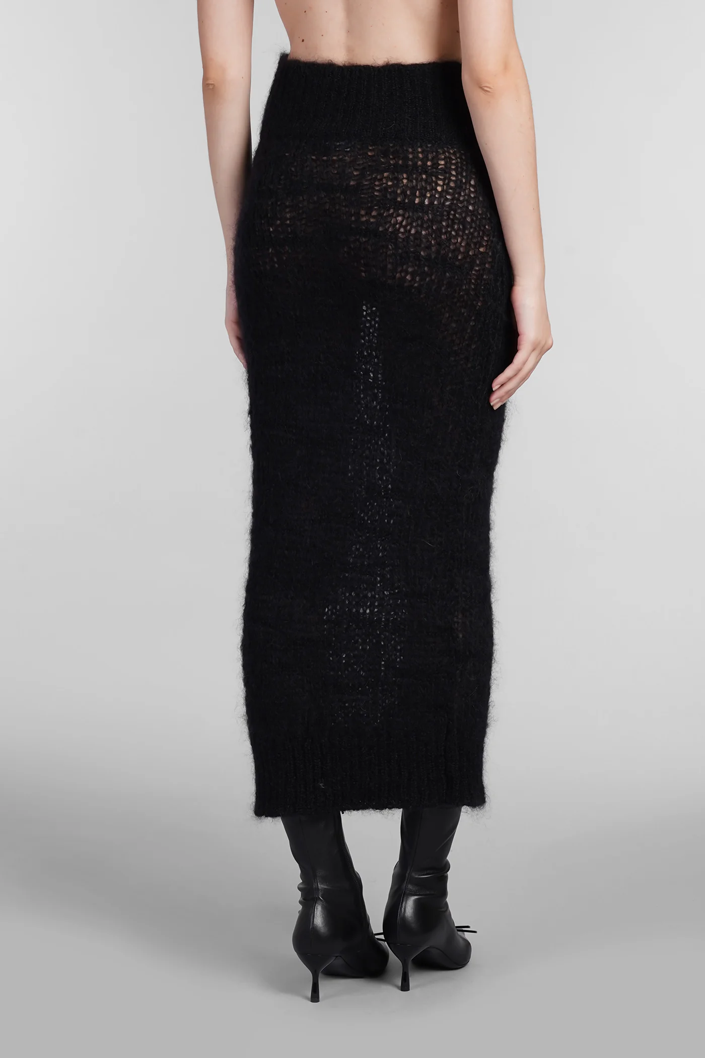 Skirt in black wool - Image 3